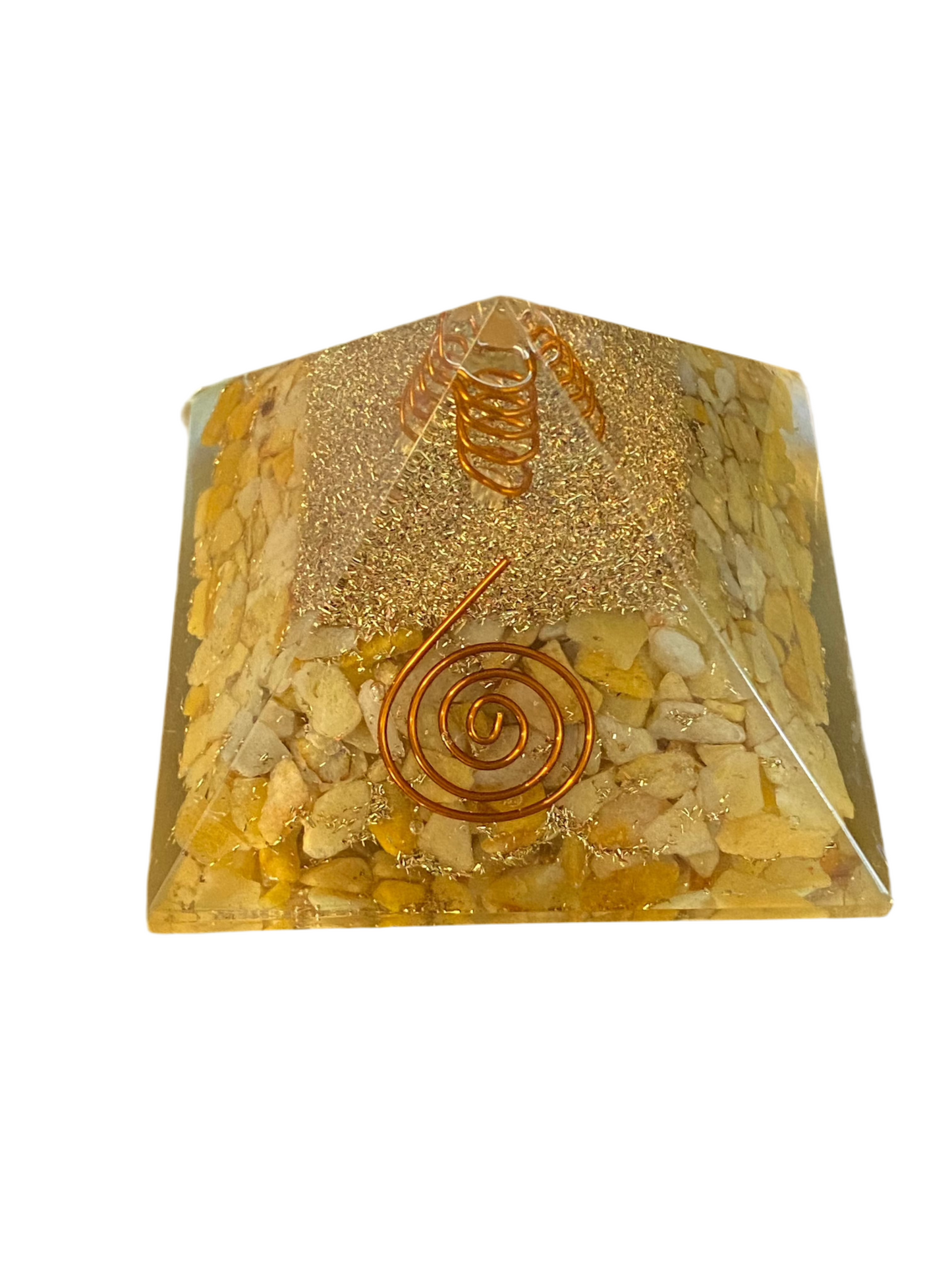 Orgonite Pyramid Yellow Aventurine