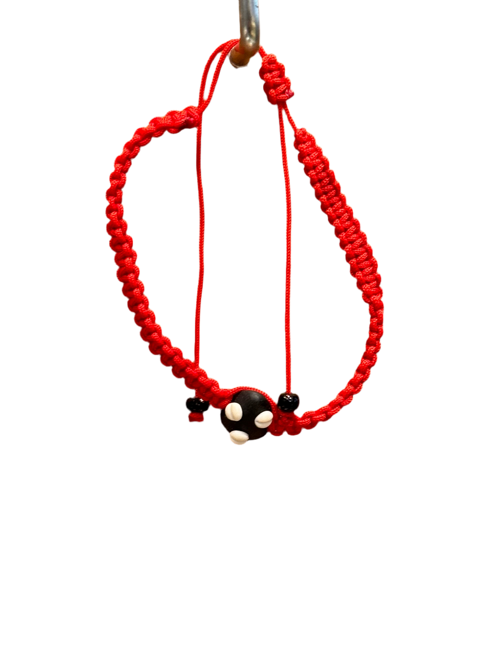 Orisha Yoruba Face Red String Bracelet