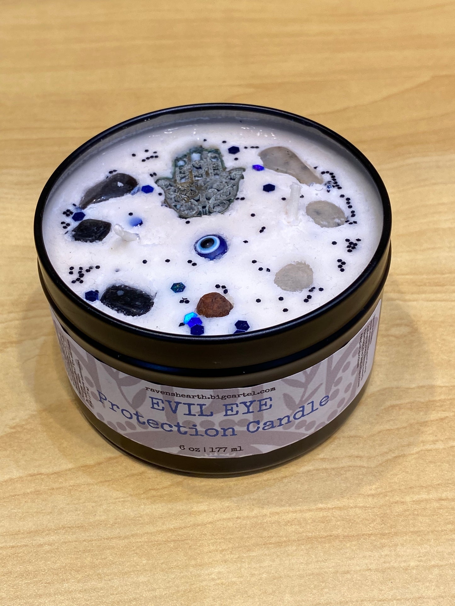 Evil Eye Crystal Protection Candle
Raven's Hearth