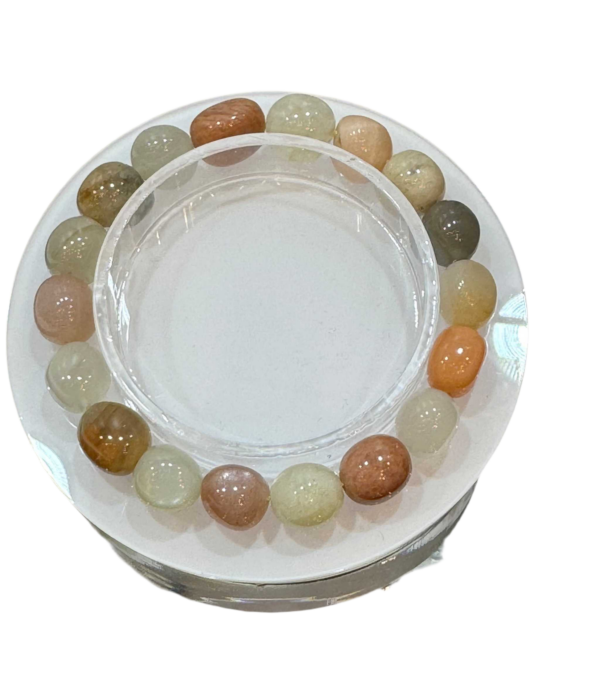 Moonstone Gemstone Polished Bracelet