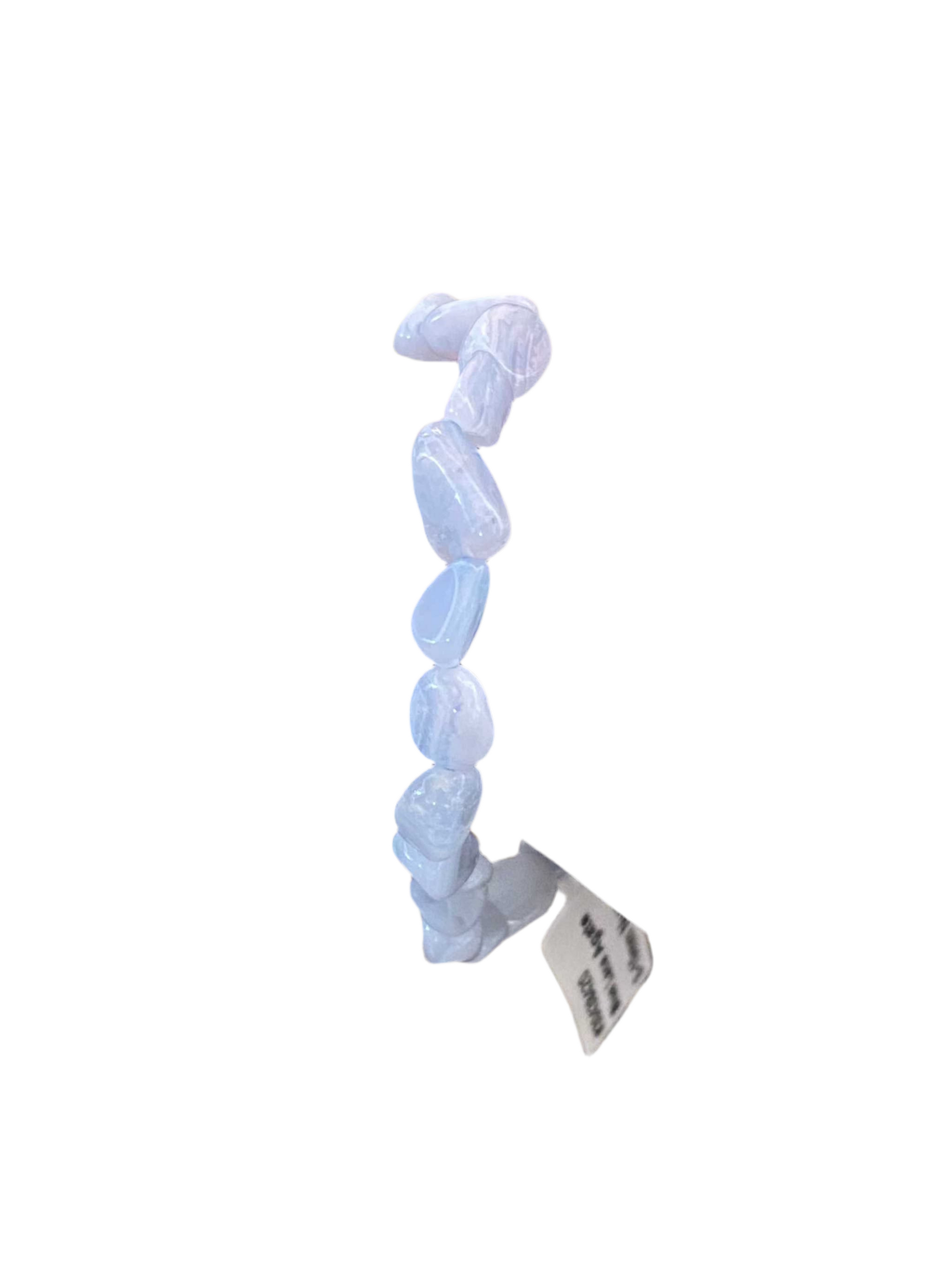 Blue Lace Agate Nugget String Bracelet