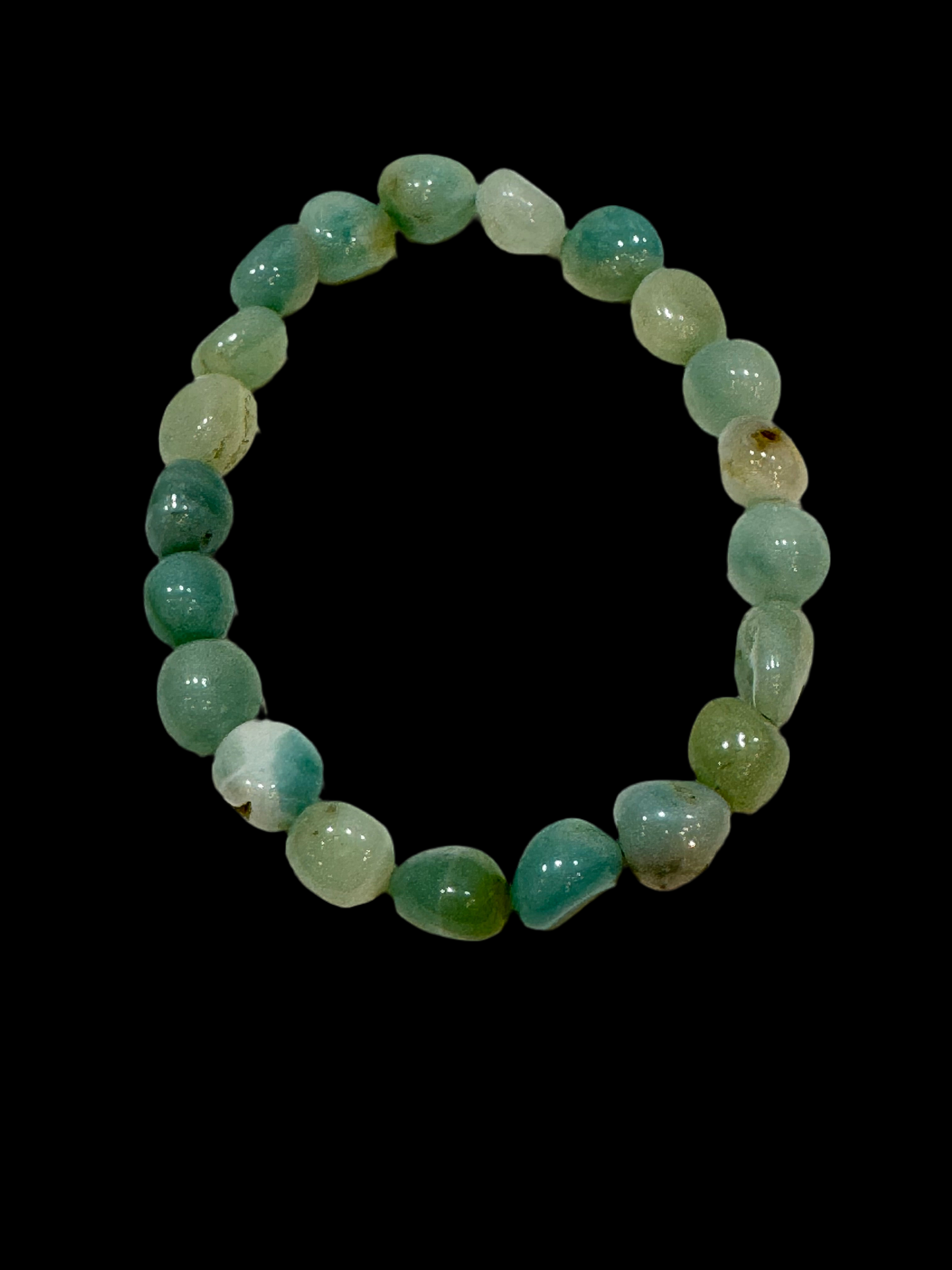 Amazonite Tumbled Polished Beaded Bracelet 5mm