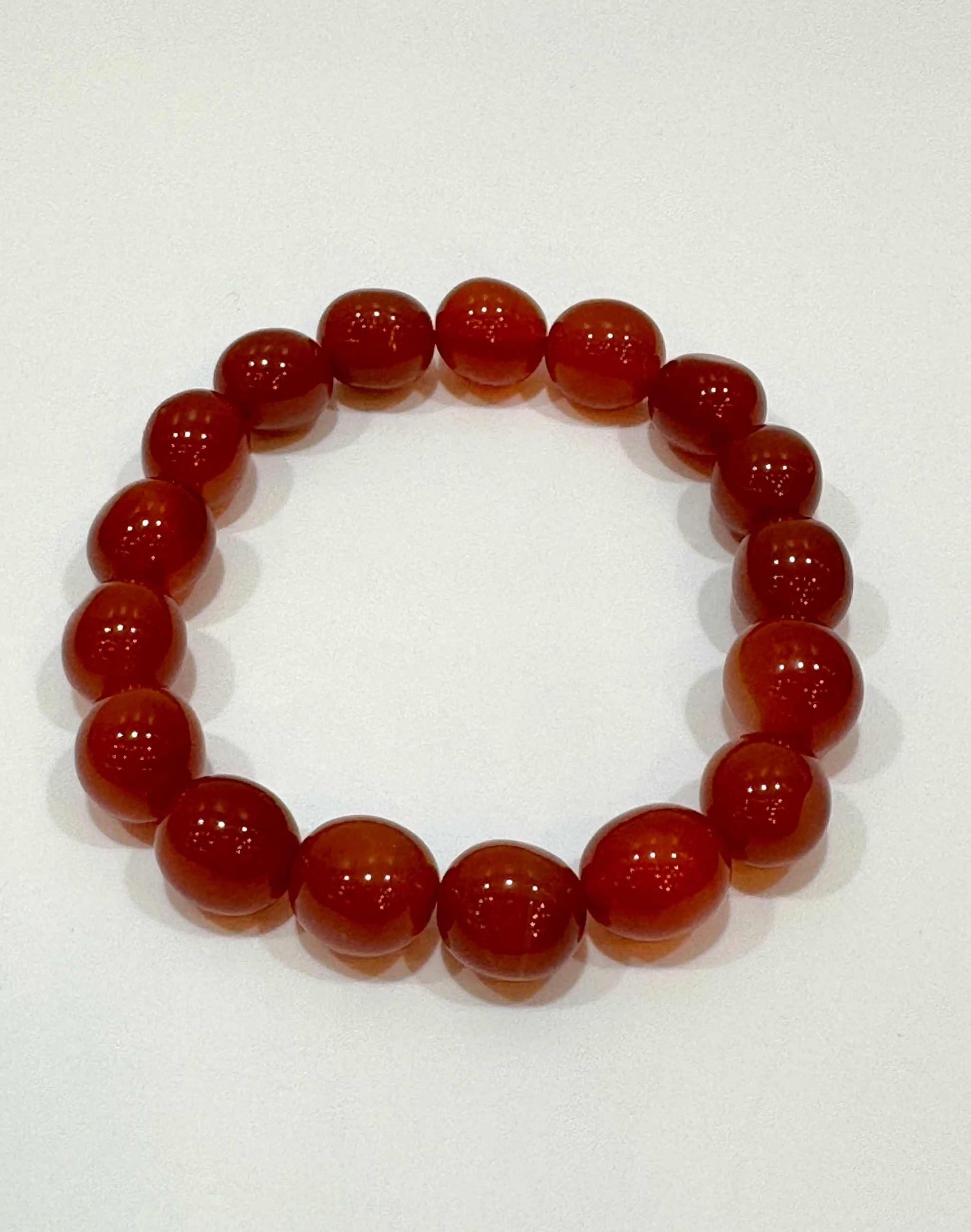 Fire Agate Gemstone Bracelet 8mm