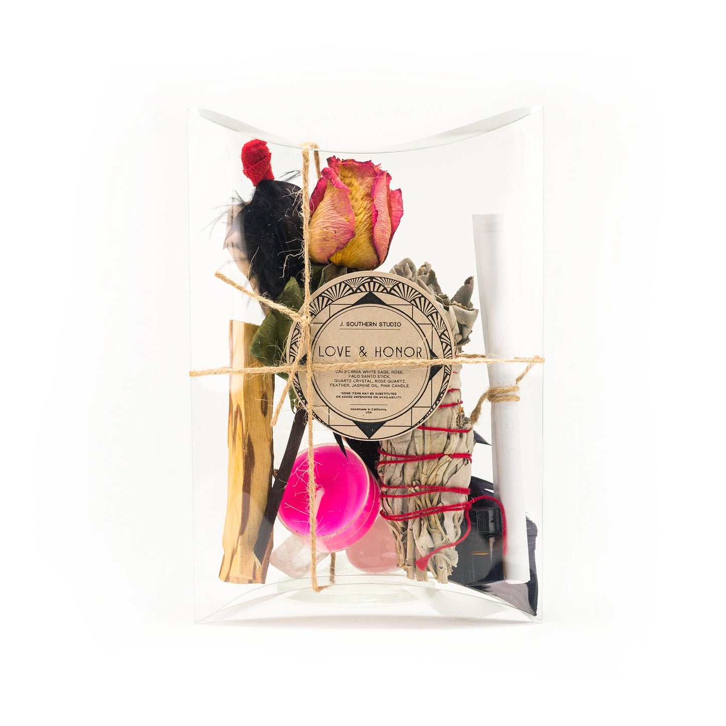 Love & Honor Ritual Kit with Crystals and Candle
