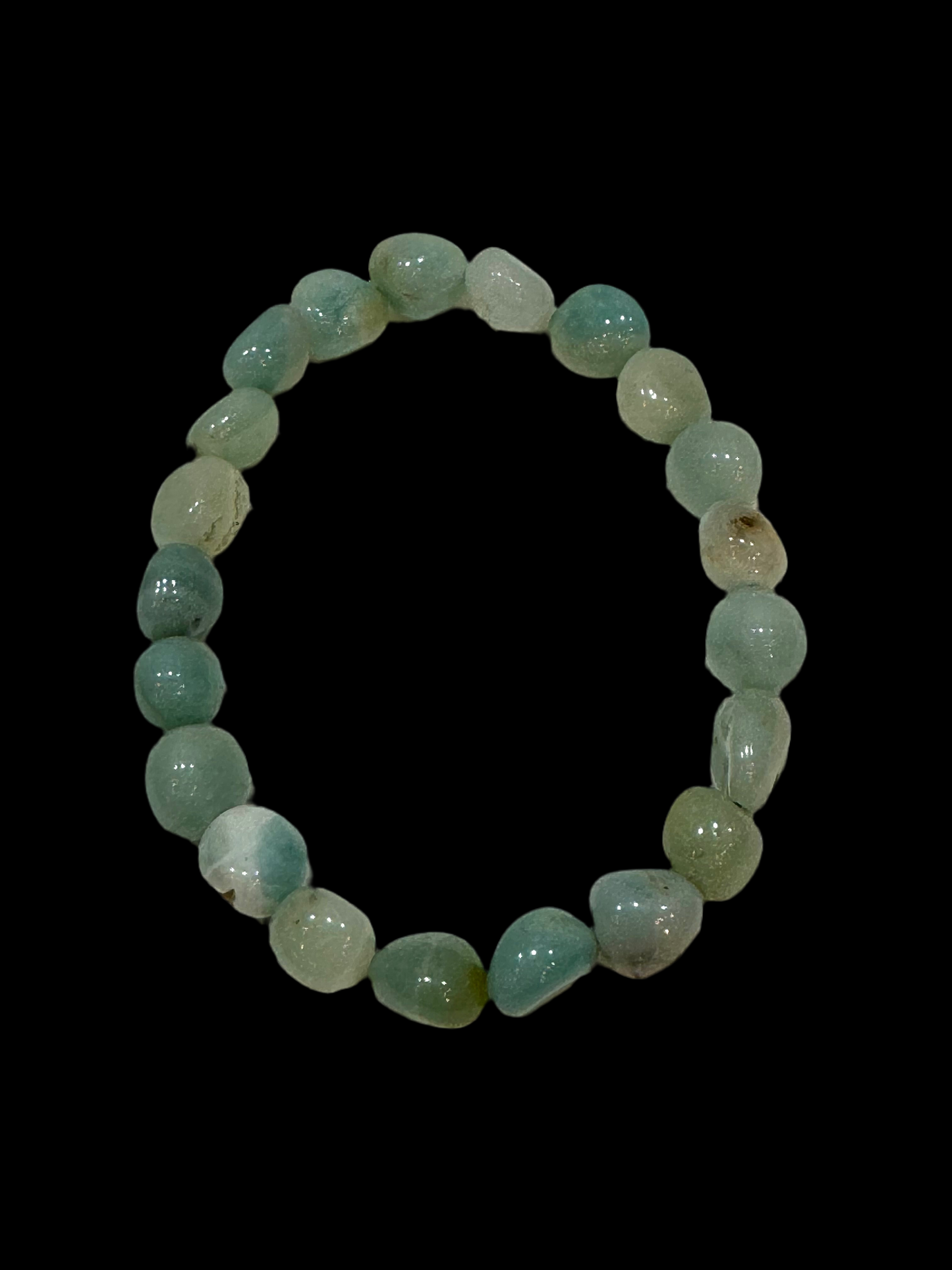 Amazonite Tumbled Polished Beaded Bracelet 5mm