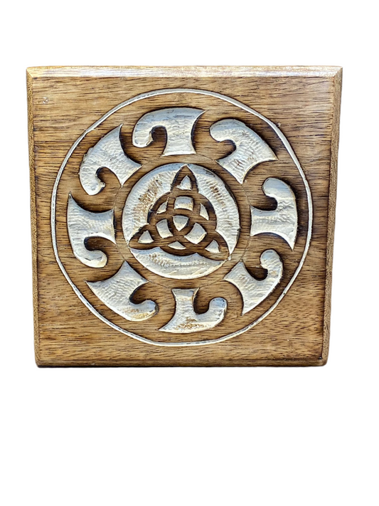 Sacred Wooden Triquetra Altar