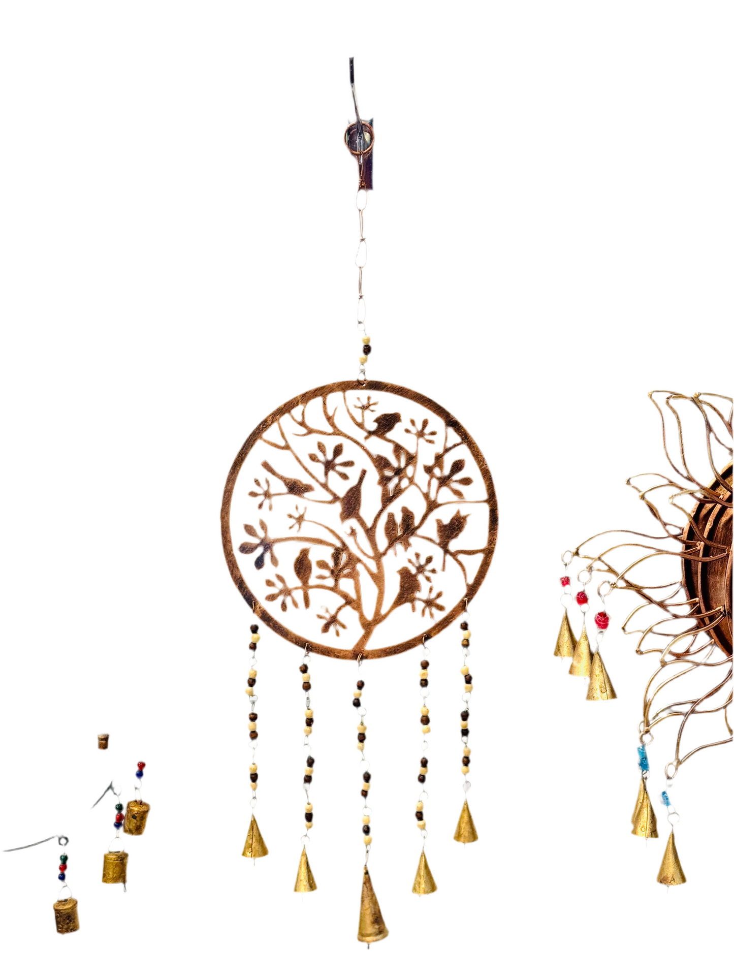 Handmade Brass Birds Wind Chime