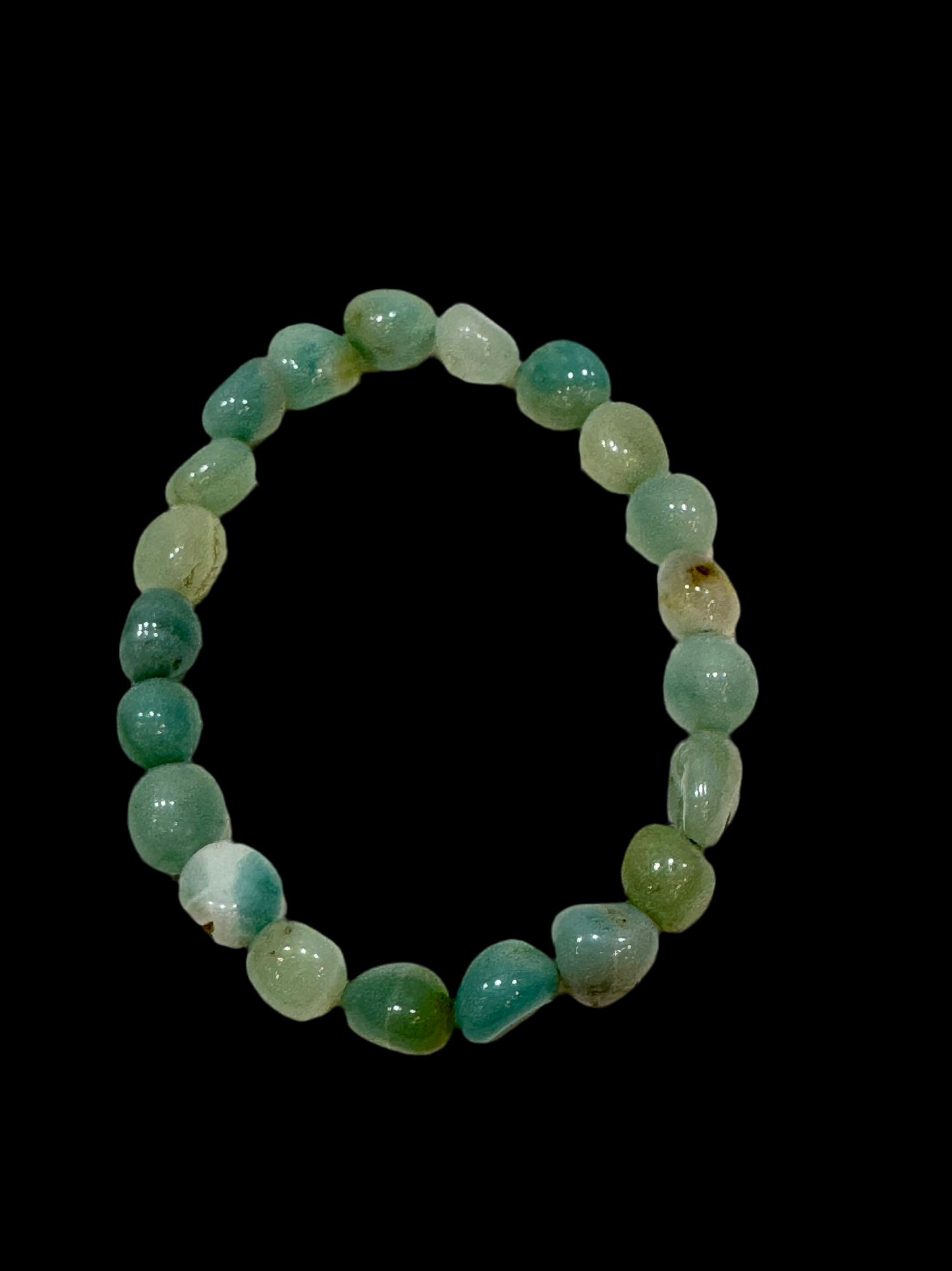 Amazonite Tumbled Polished Beaded Bracelet 5mm