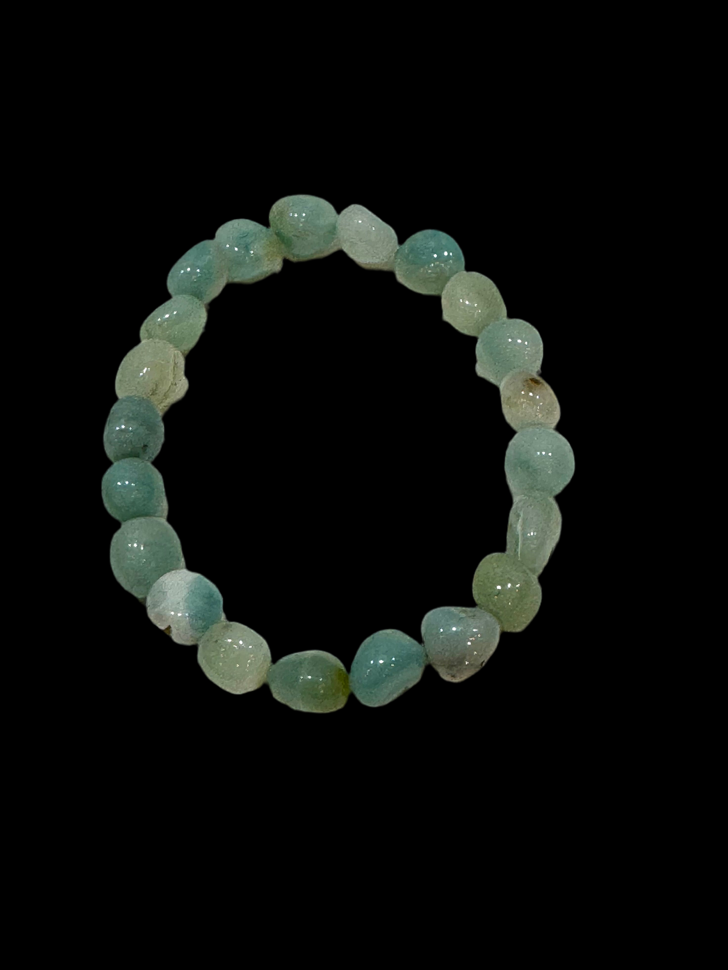 Amazonite Tumbled Polished Beaded Bracelet 5mm