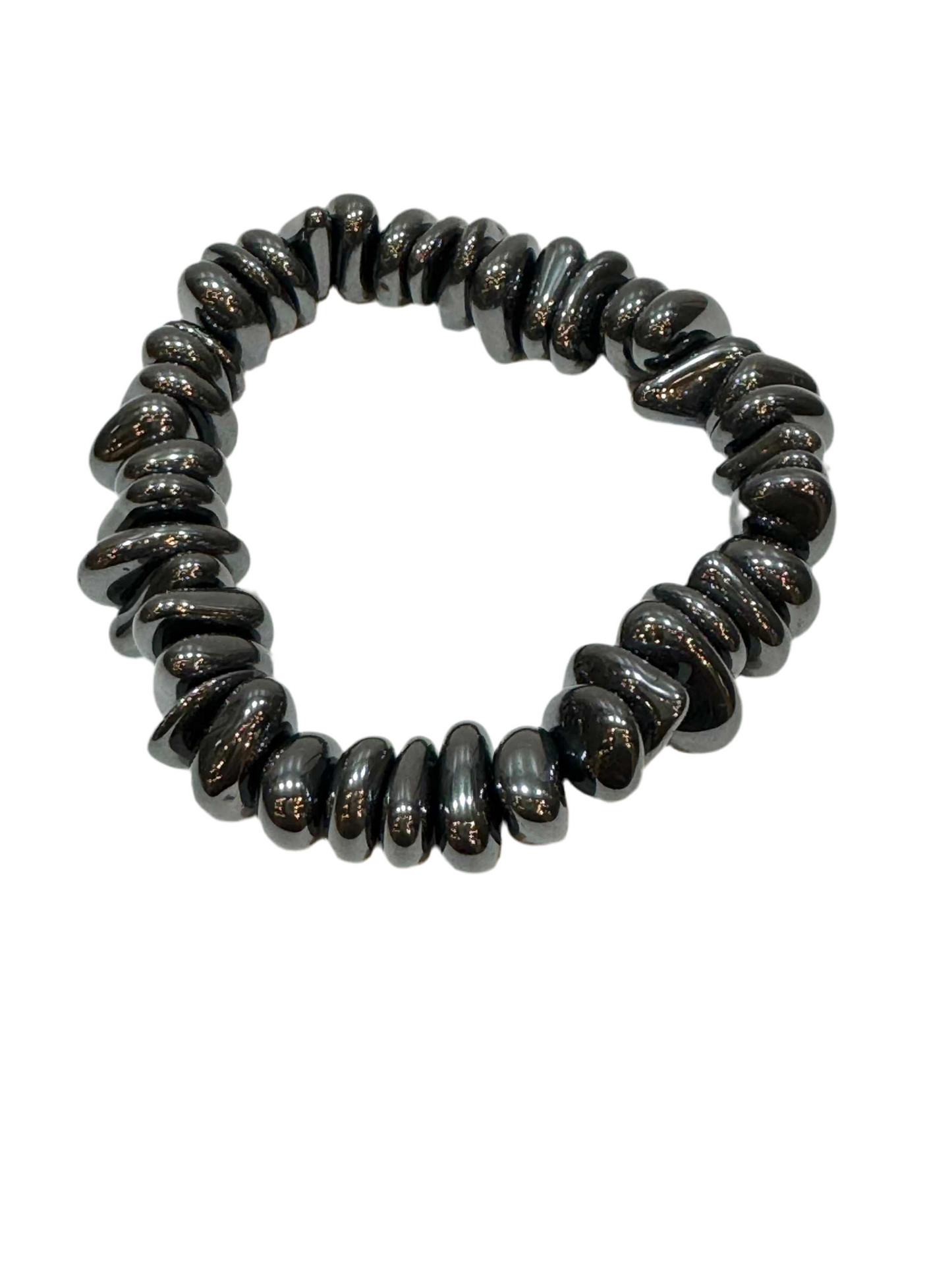 Hematite Tumbled Chips Bracelet