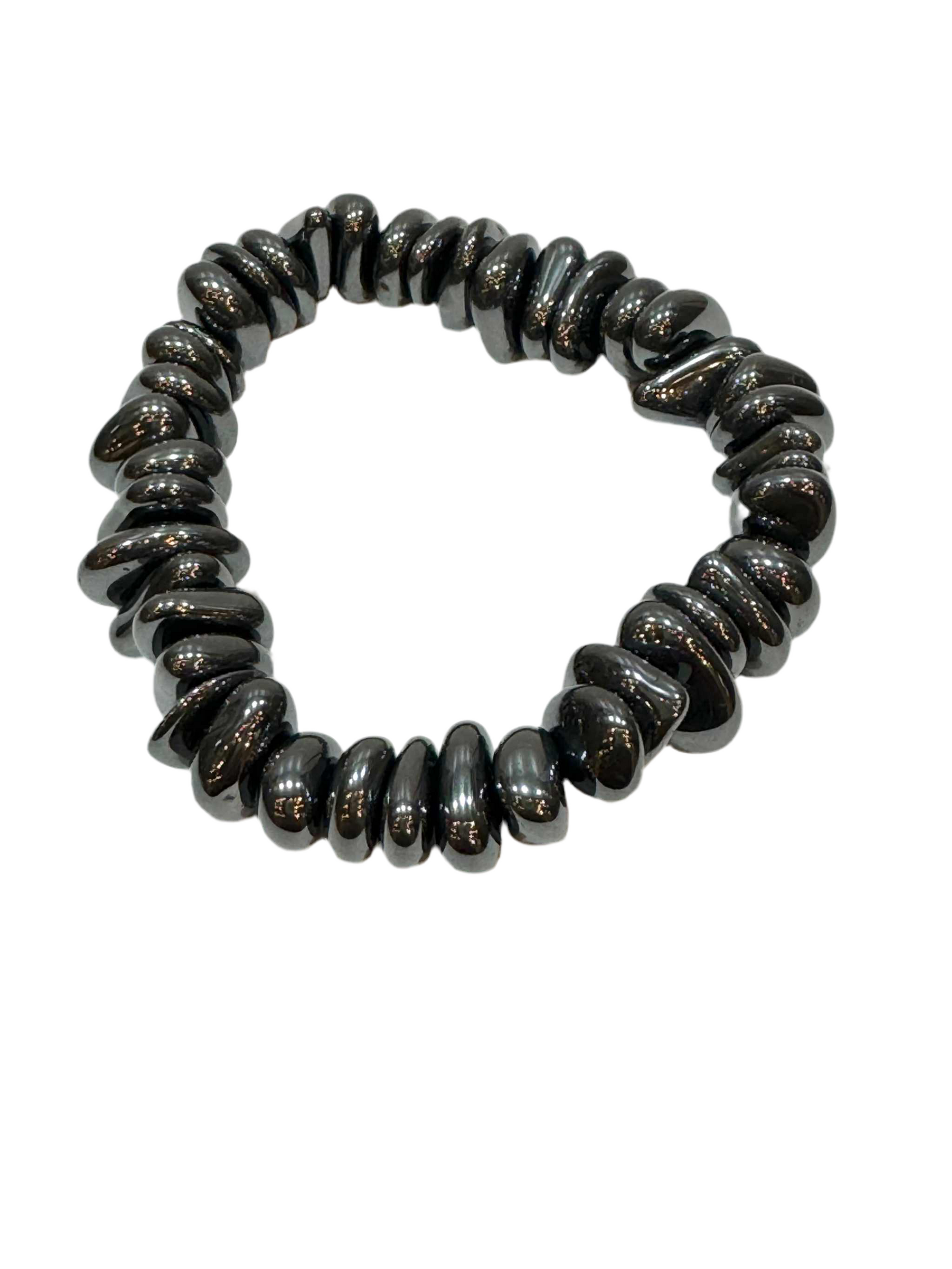 Hematite Tumbled Chips Bracelet