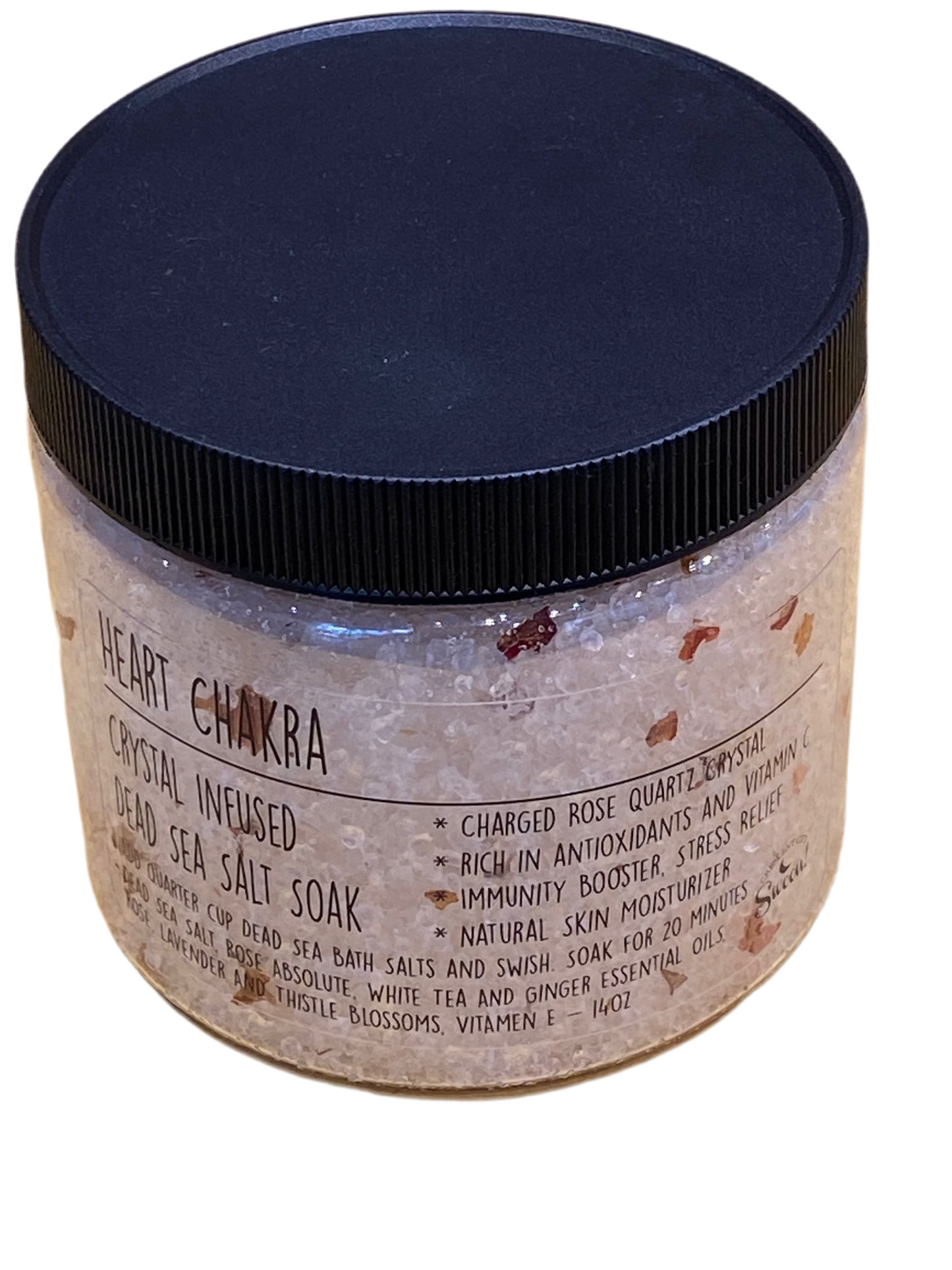 Heart Chakra Rose Quartz Dead Sea Bath Salts