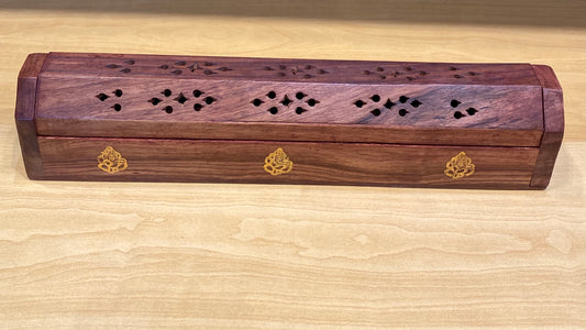 Original  Wooden Ganesh Coffin Cone and Incense Holder