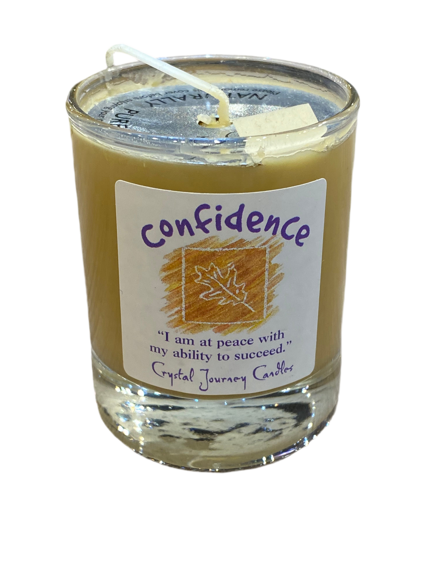 Crystal Journey Soy Votive Candle Confidence