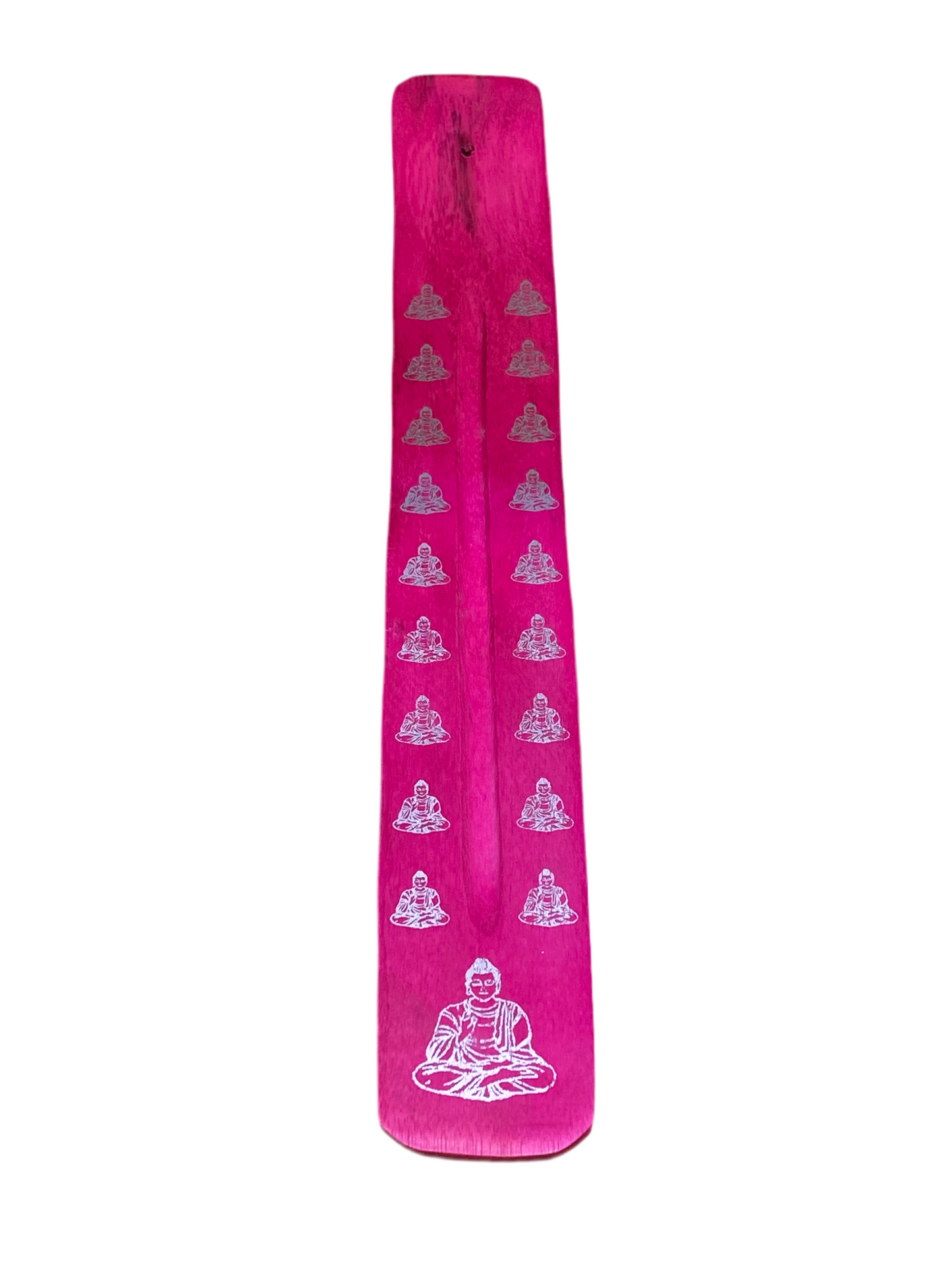 Wooden Incense Stick Holder Buddha Fuchsia