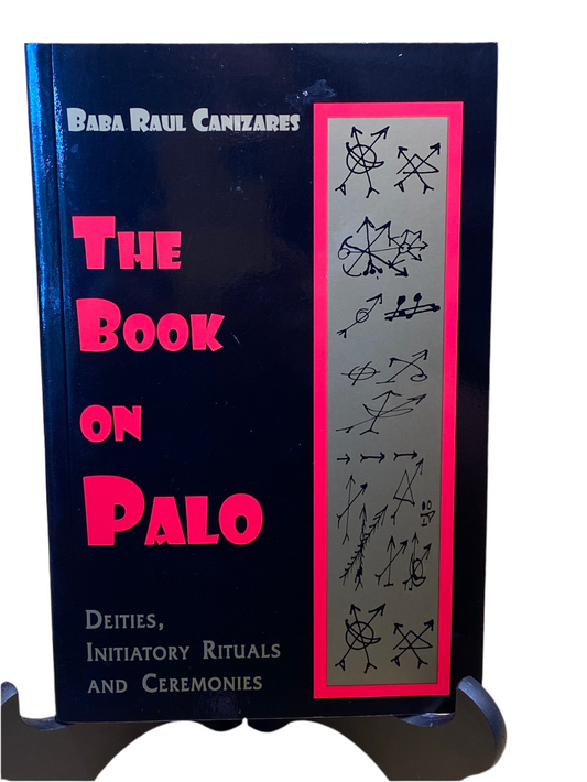 The Book on Palo by Baba Raul Canizares cover featuring symbols and title.