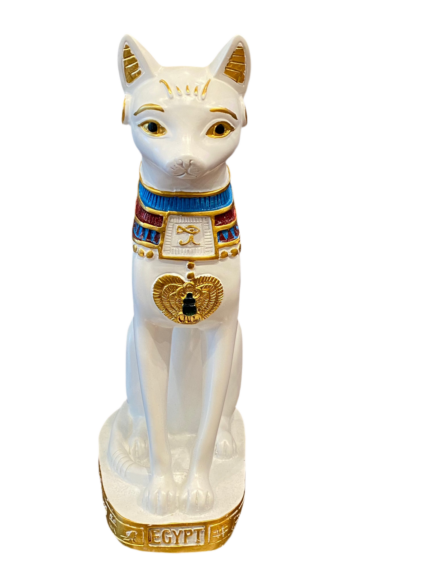Large White Egyptian Bastet Cat