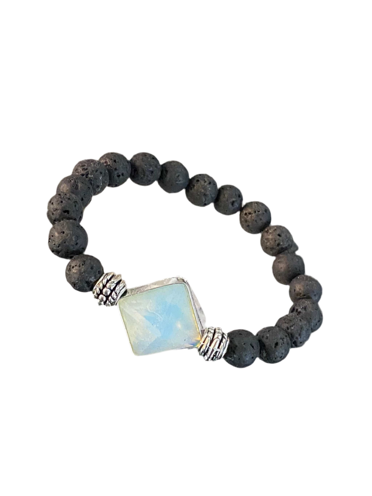 Lava Rock Gemstone Bracelet