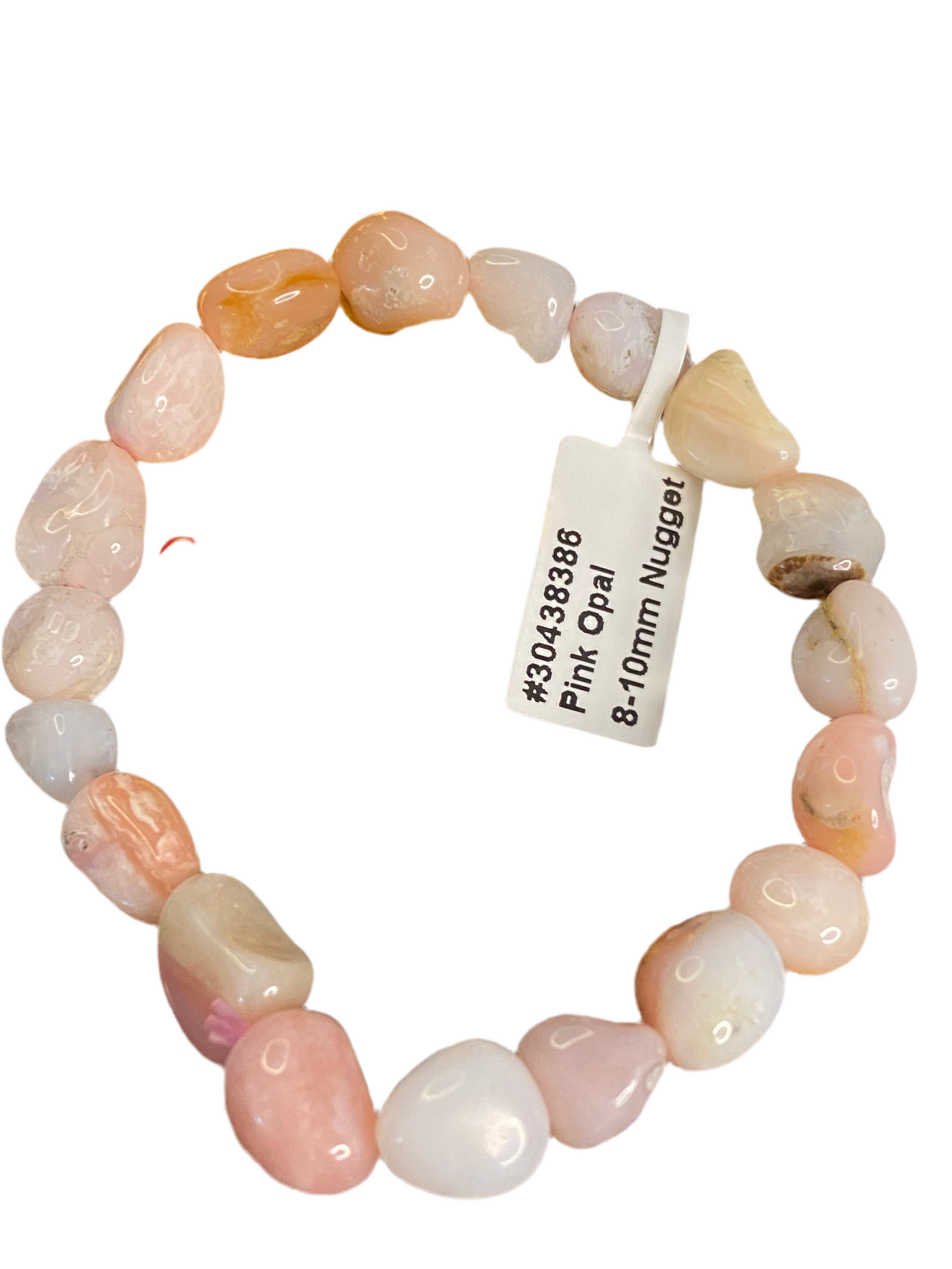 Pink Opal Nugget String Bracelet