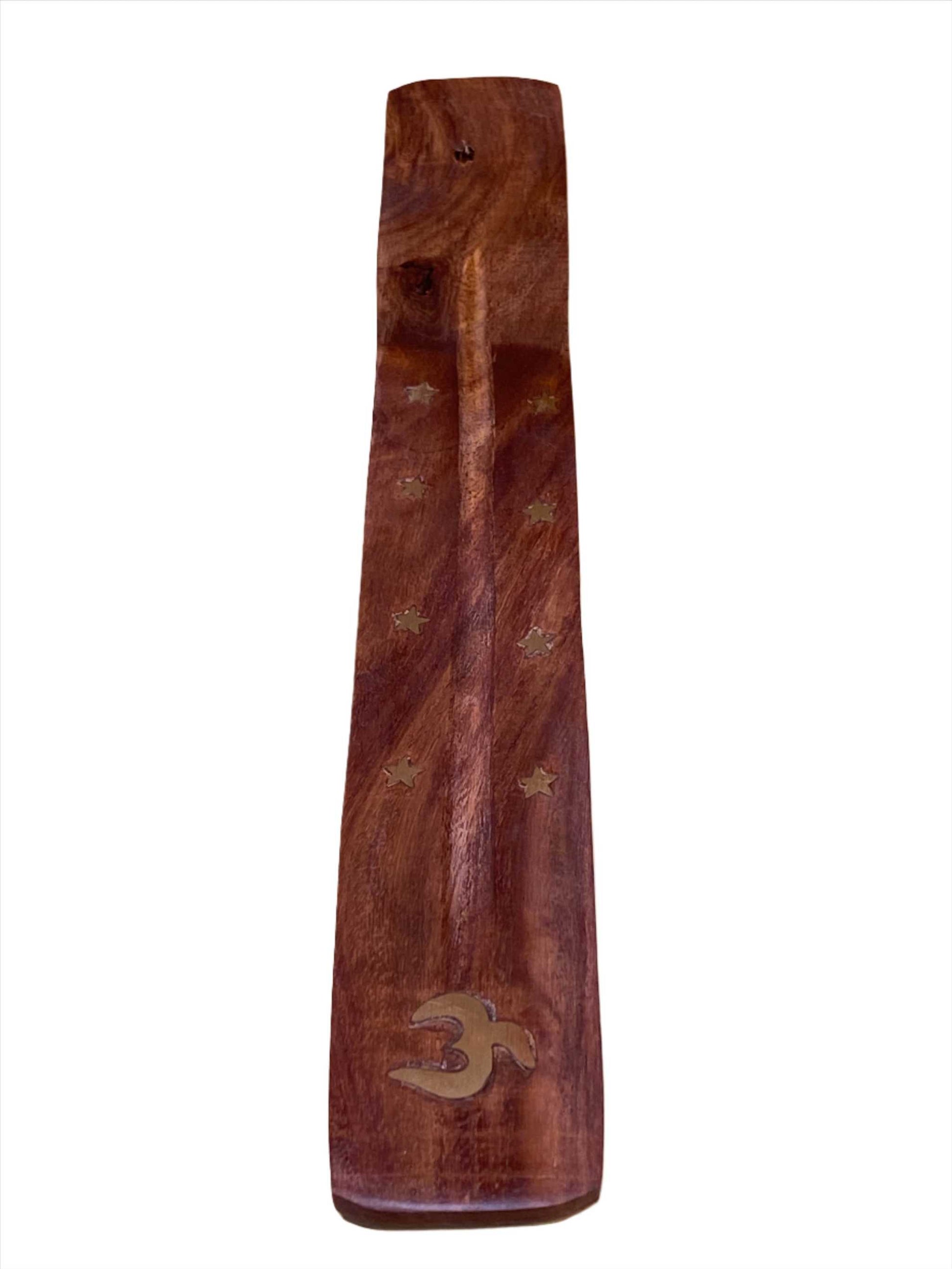 Wooden Ash Catcher Incense Holder Om