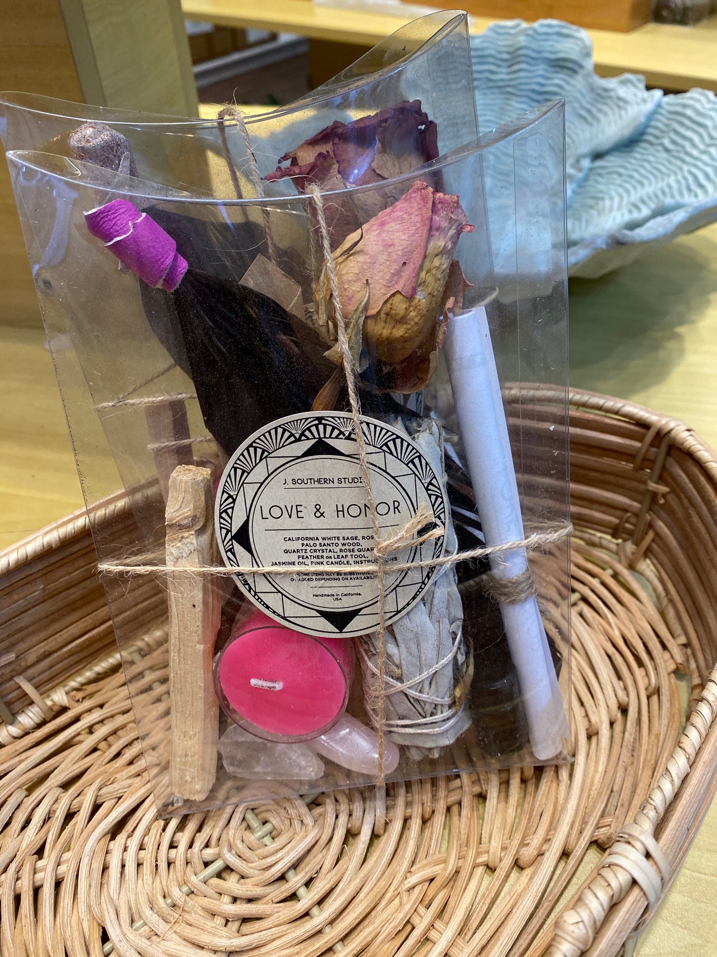 Love & Honor Ritual Kit with Crystals and Candle
