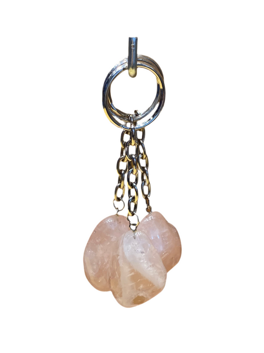 Rose Quartz Keychain 1 Each