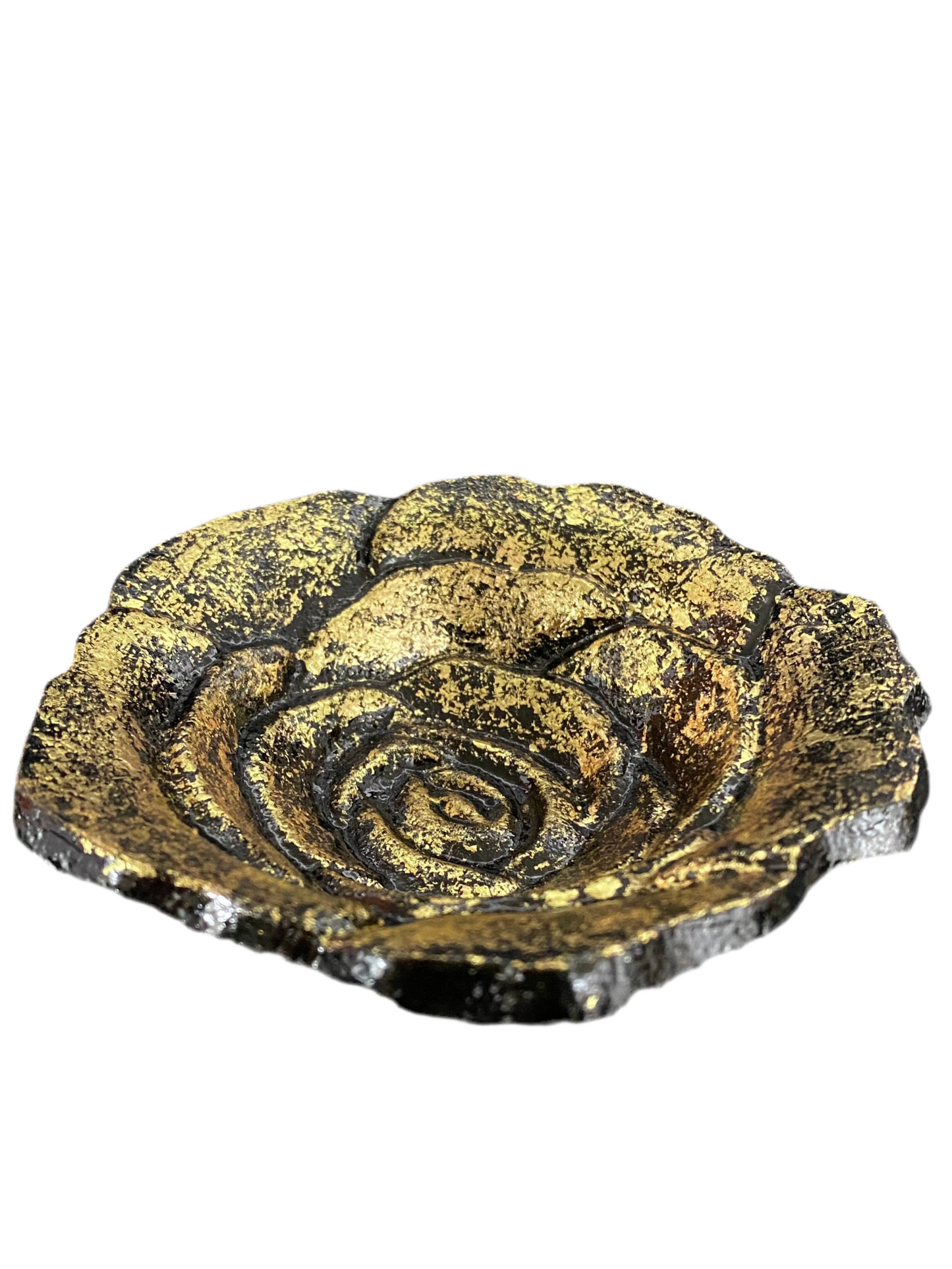 Cast Iron Rose Petal Smudge Tray