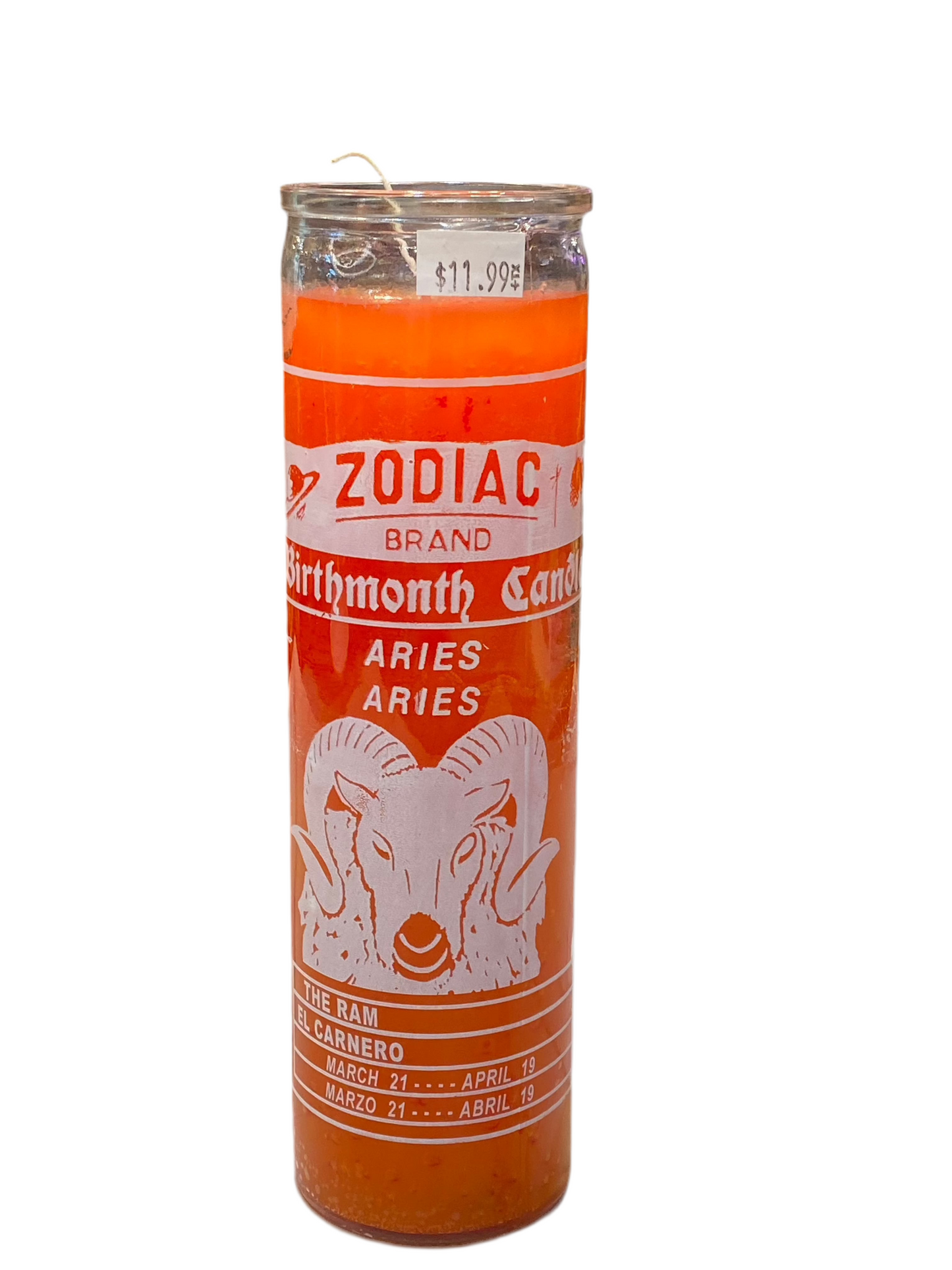 Zodiac Aries Candle