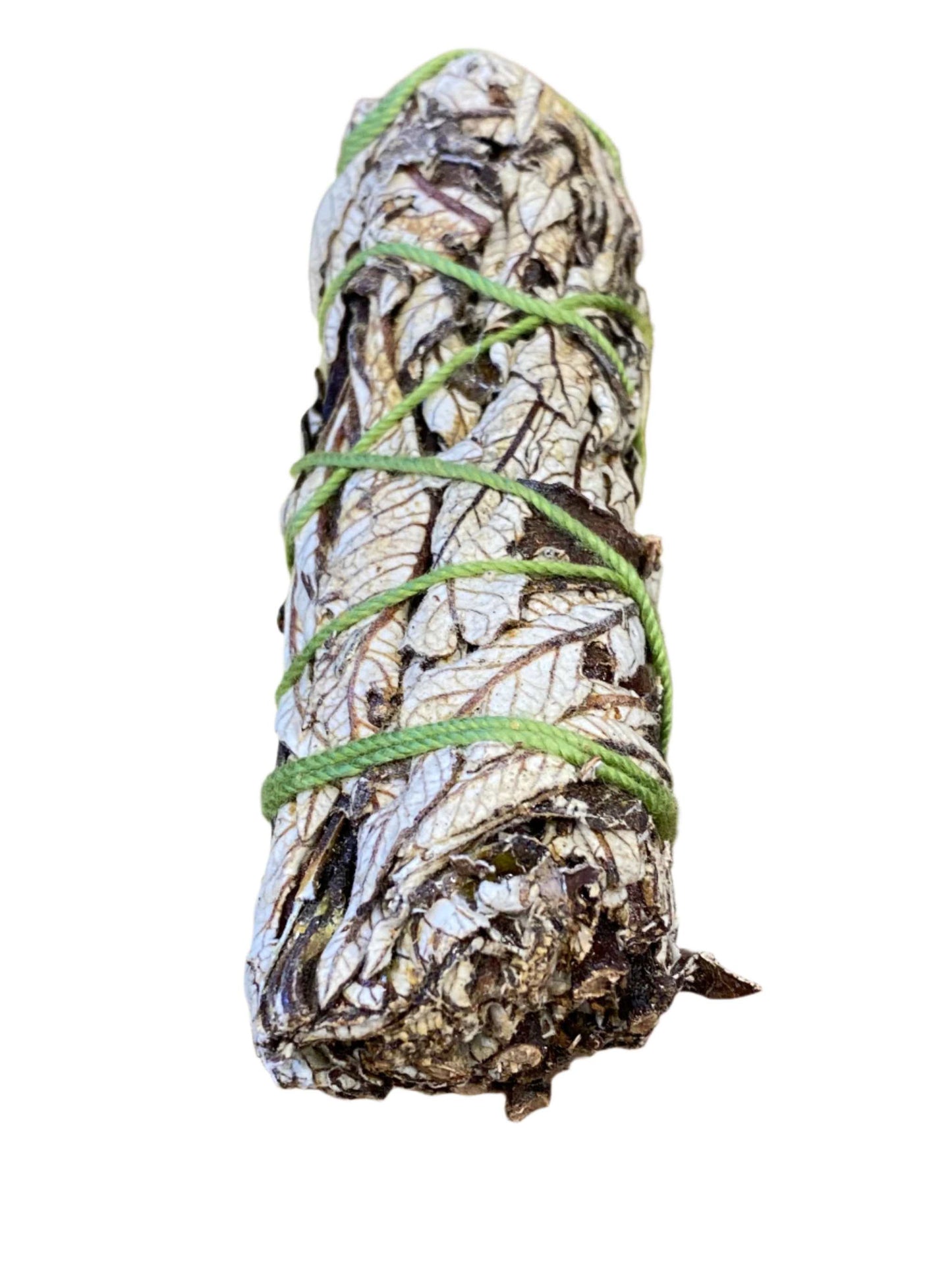 White Sage and Yerba Santa 4 inch Wand for spiritual cleansing and heart healing.