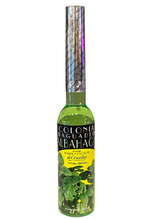 Basil Cologne by Crusellas & Company, 7 fl oz bottle with fresh herbal aroma.