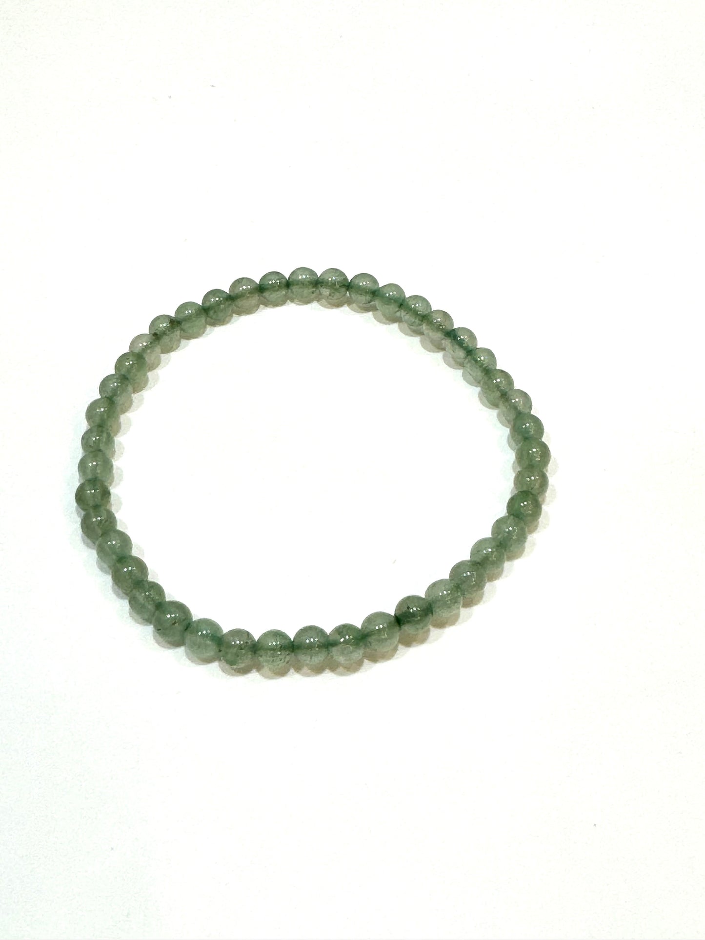 Green Aventurine Beaded Gemstone Bracelet 4mm