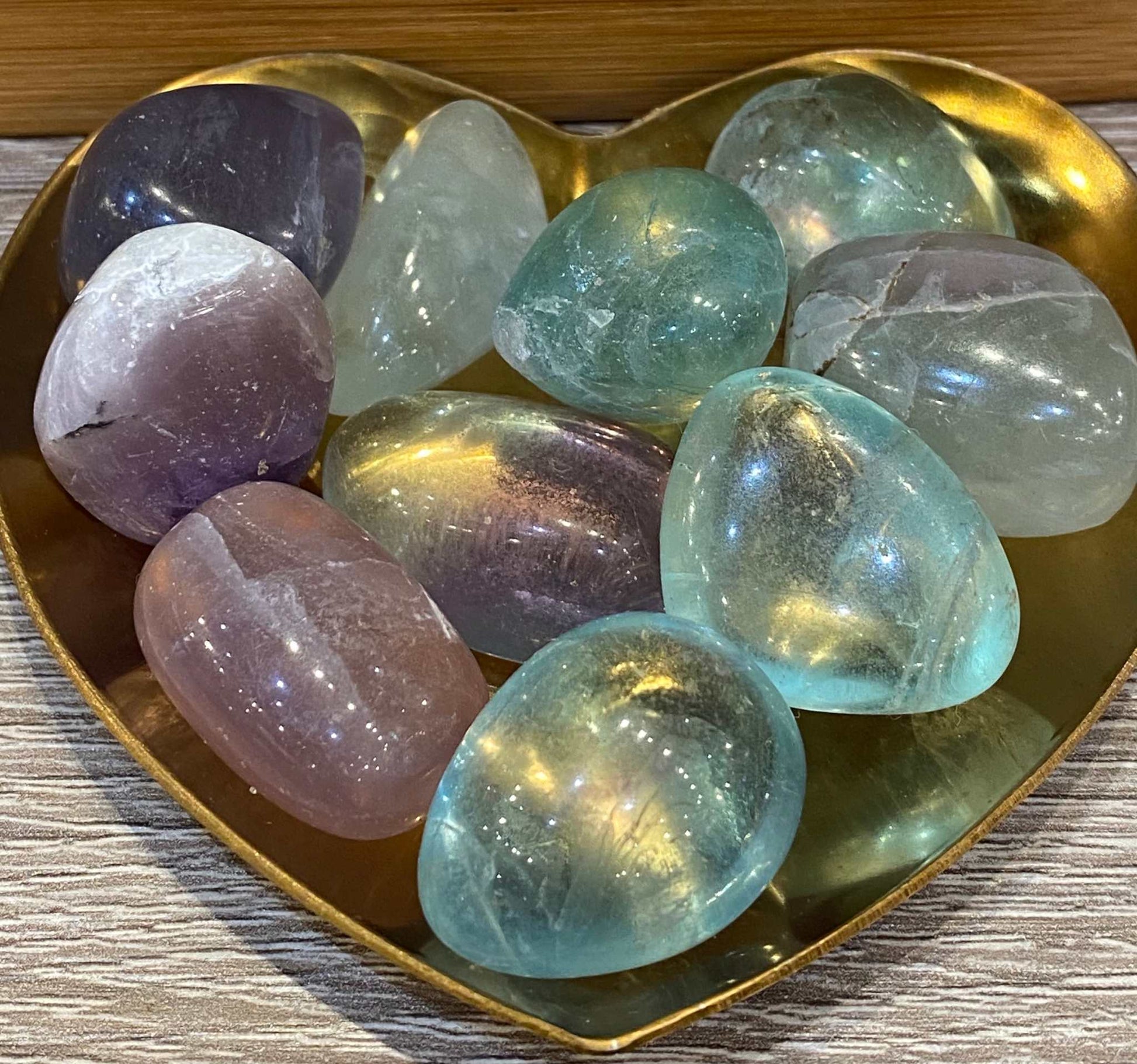 Rainbow Fluorite Crystal