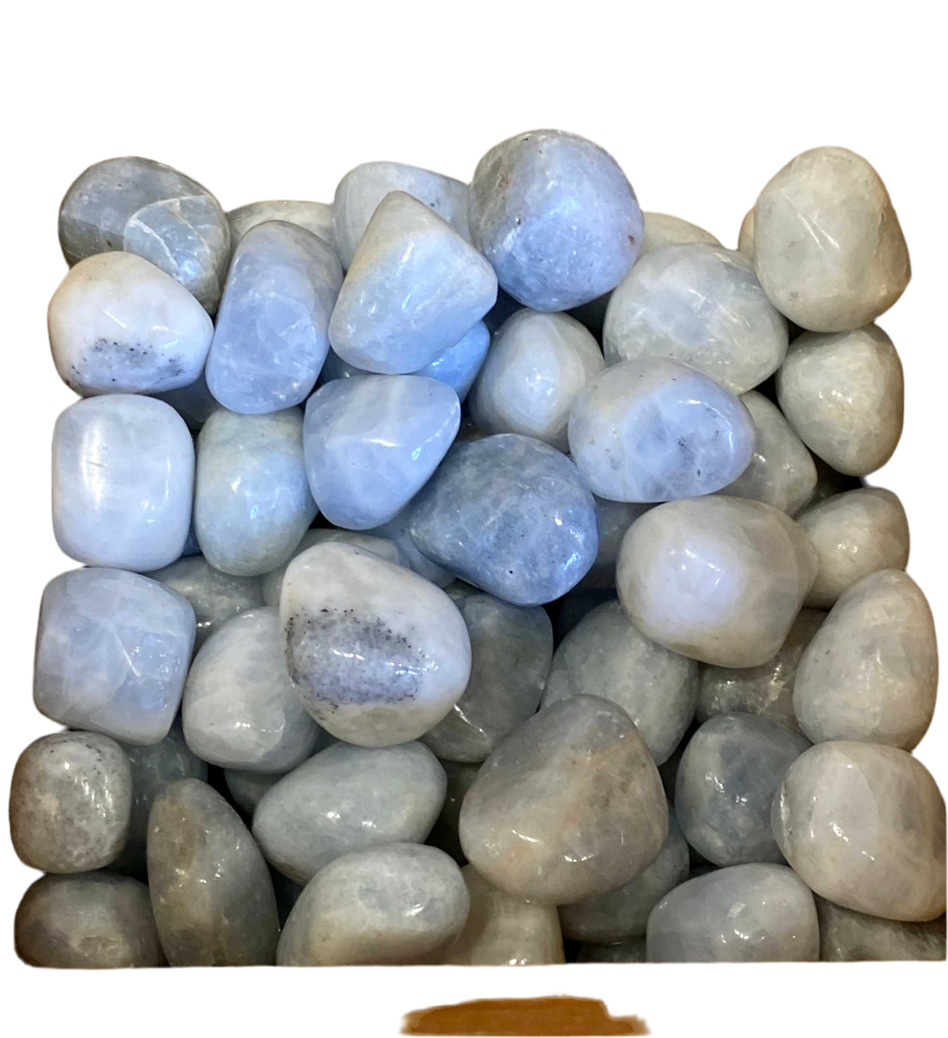 Blue Calcite Tumbled