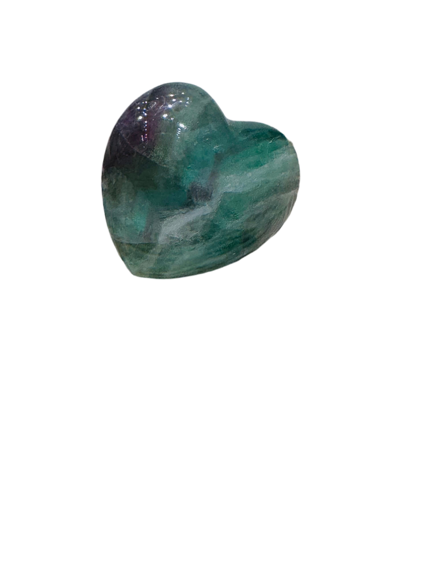 Fluorite Heart Gemstone