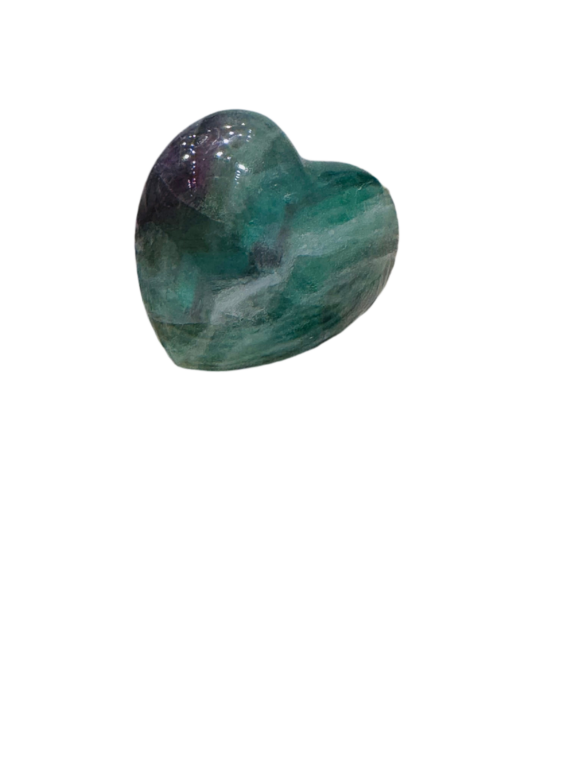 Fluorite Heart Gemstone