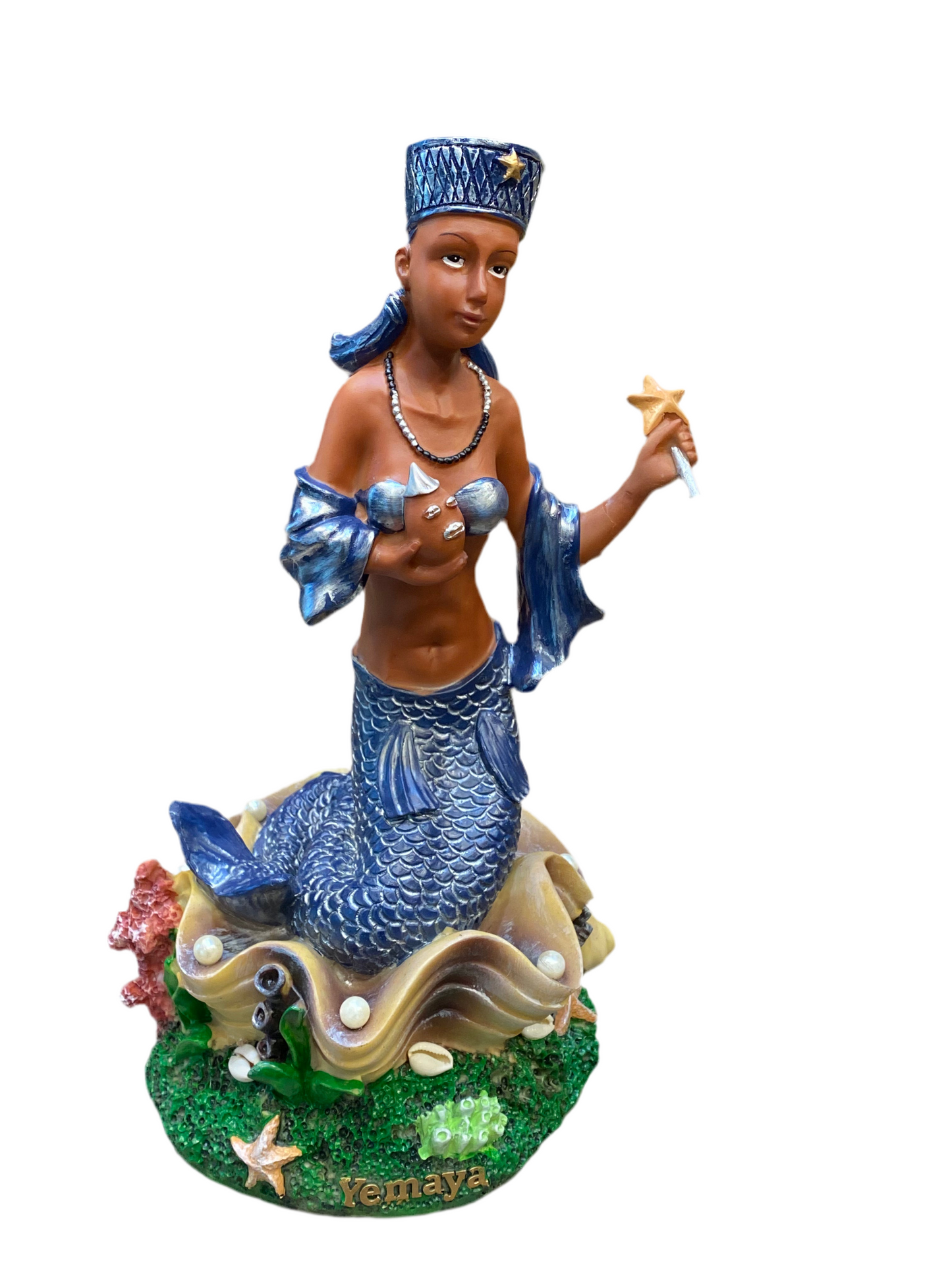 Yemaya Orisha Goddess of the Seas 16” Statue Brown