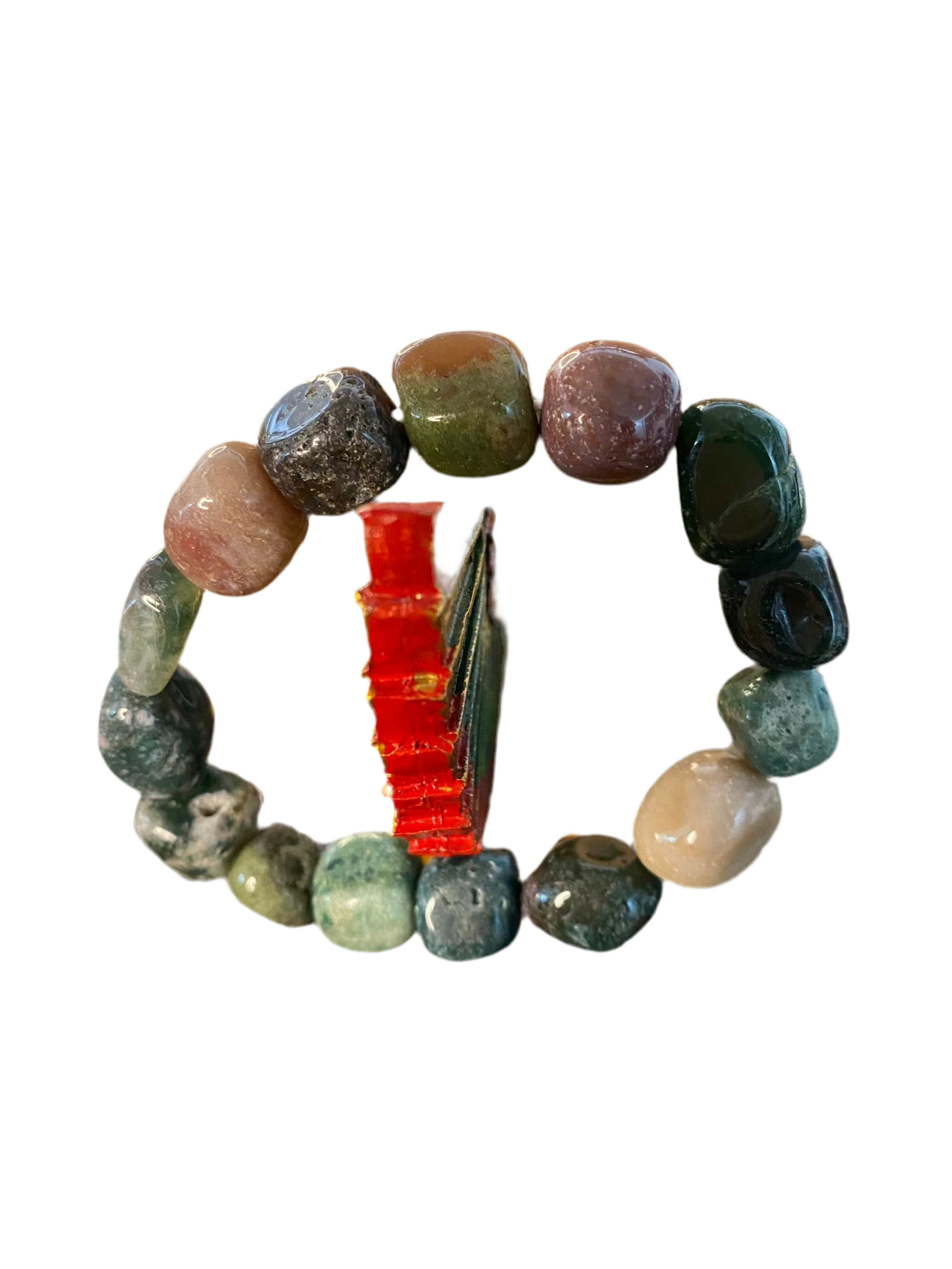 Bloodstone Tumbled Bracelet