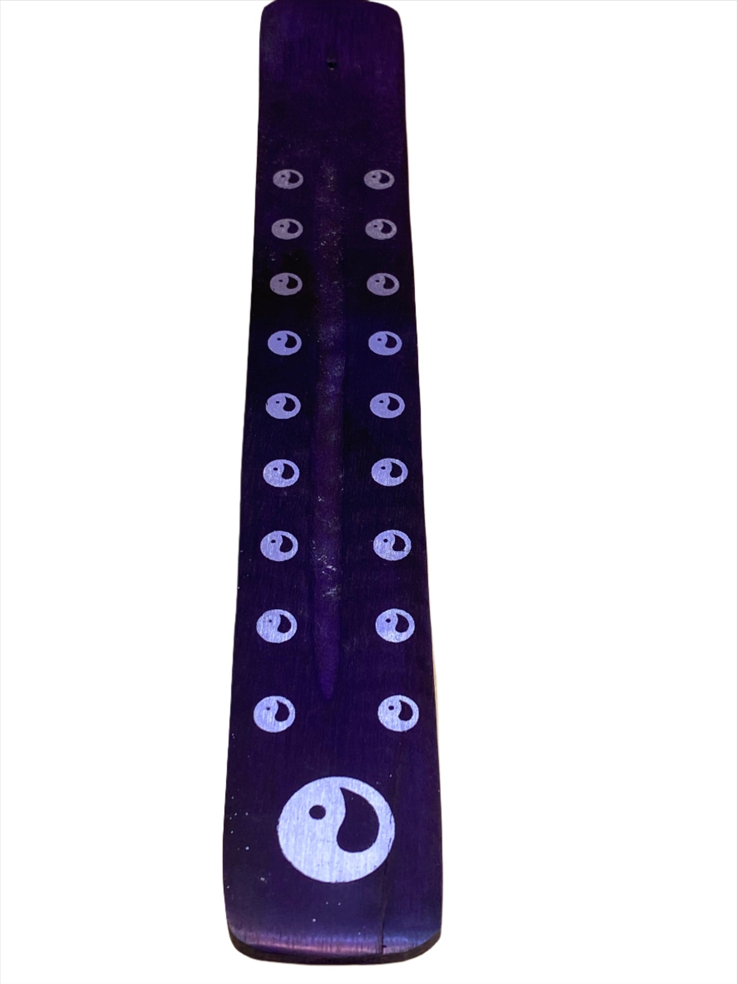 Wooden Incense Stick Holder Yin Yang (Purple)