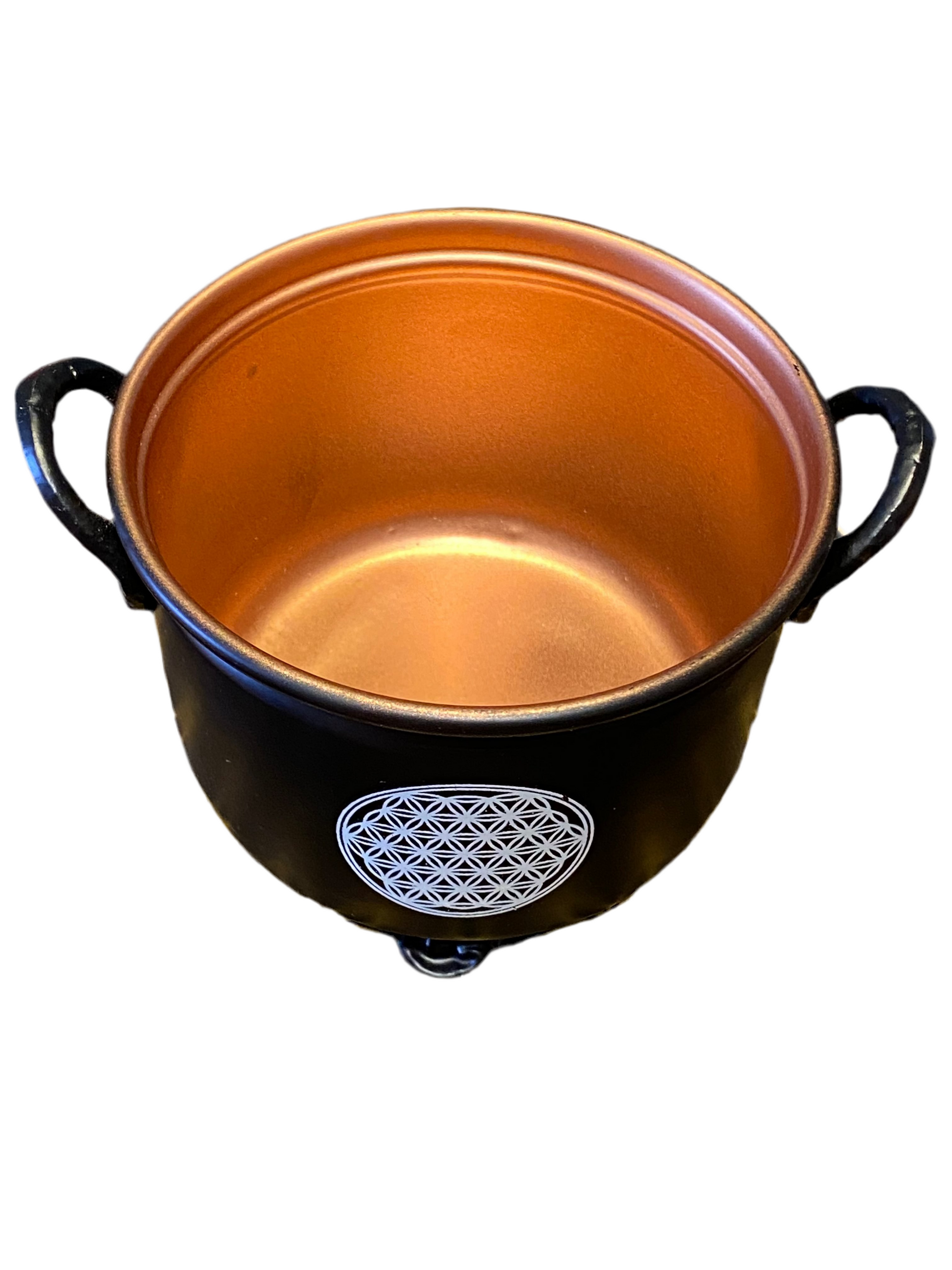 Metal Charcoal Incense Burner Flower of Life