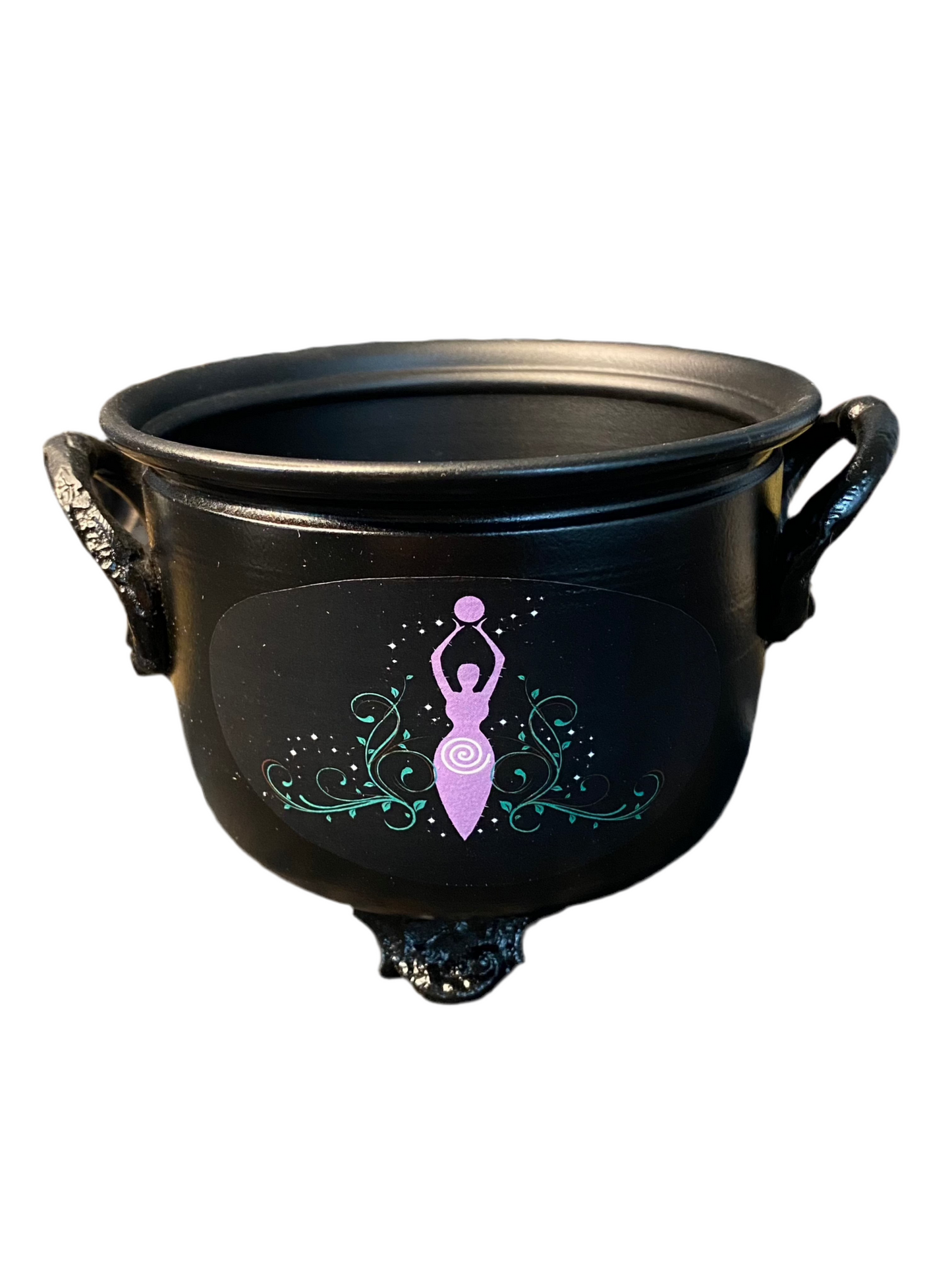 Cast Iron Angel Goddess Cauldron