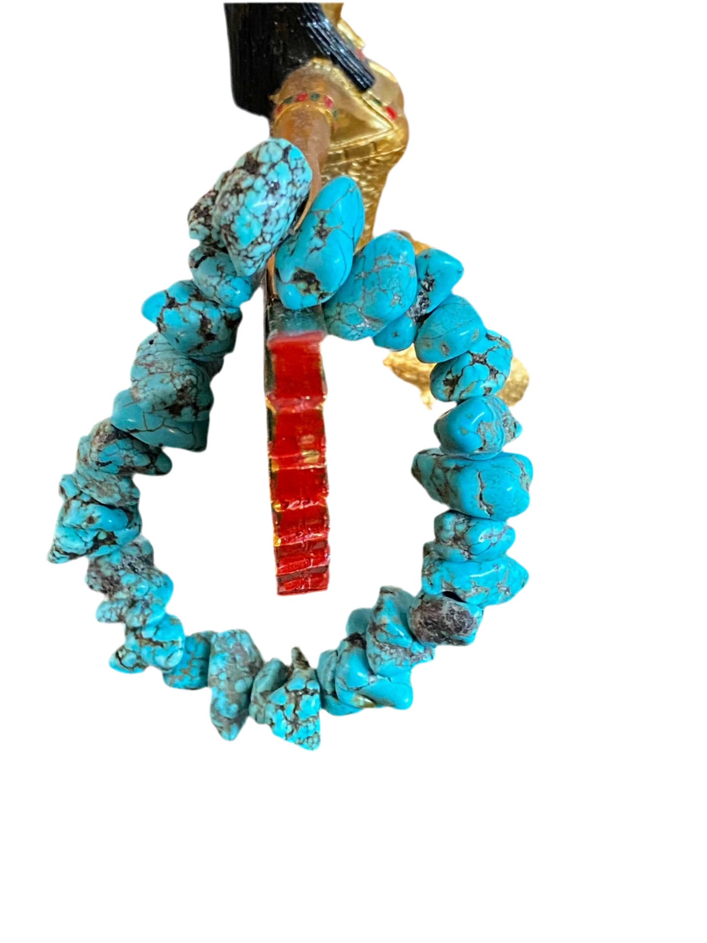 Turquoise Howlite Tumbled Bracelet