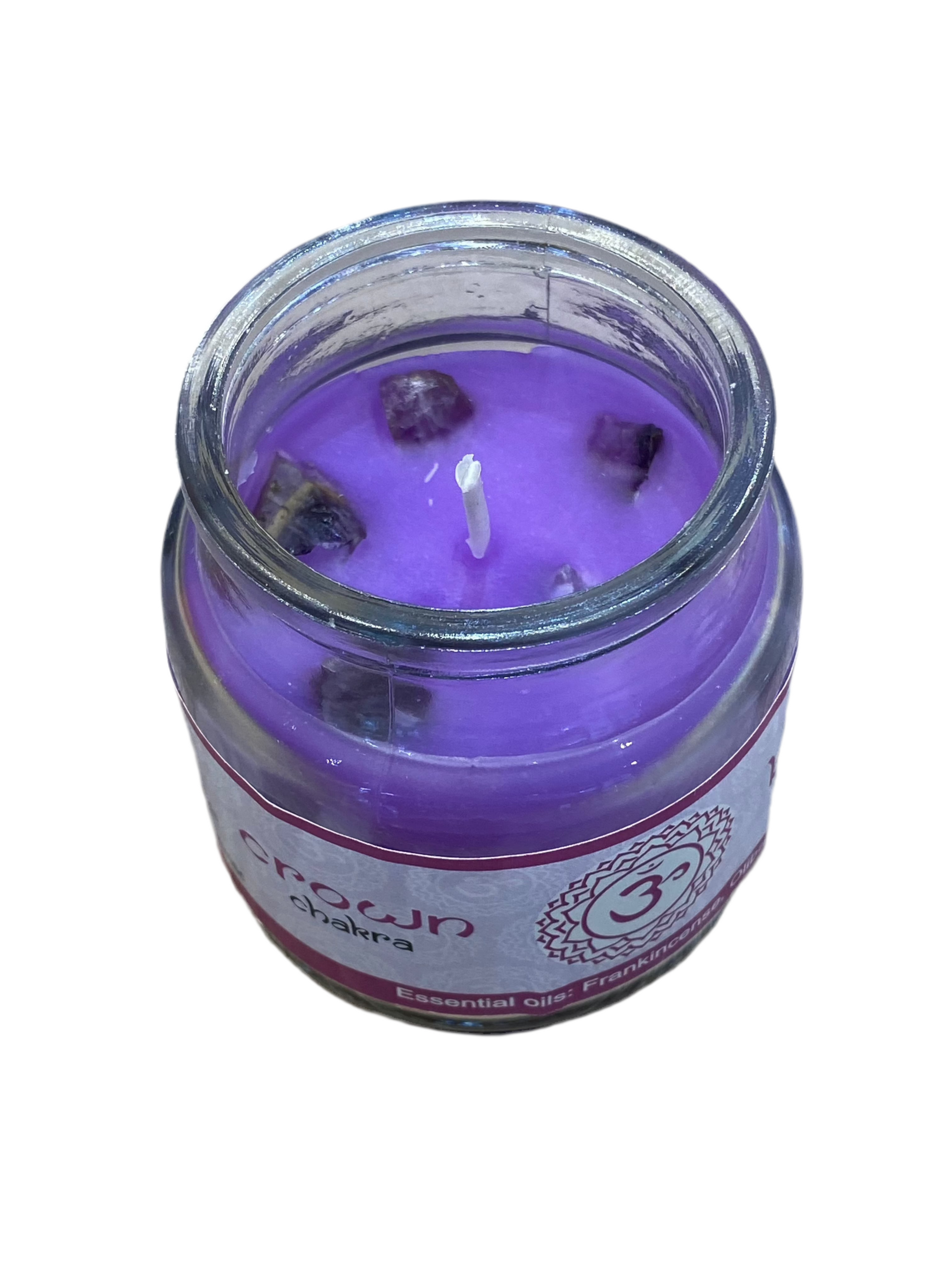 Vrinda 7 Chakra Jar Candle Purple
