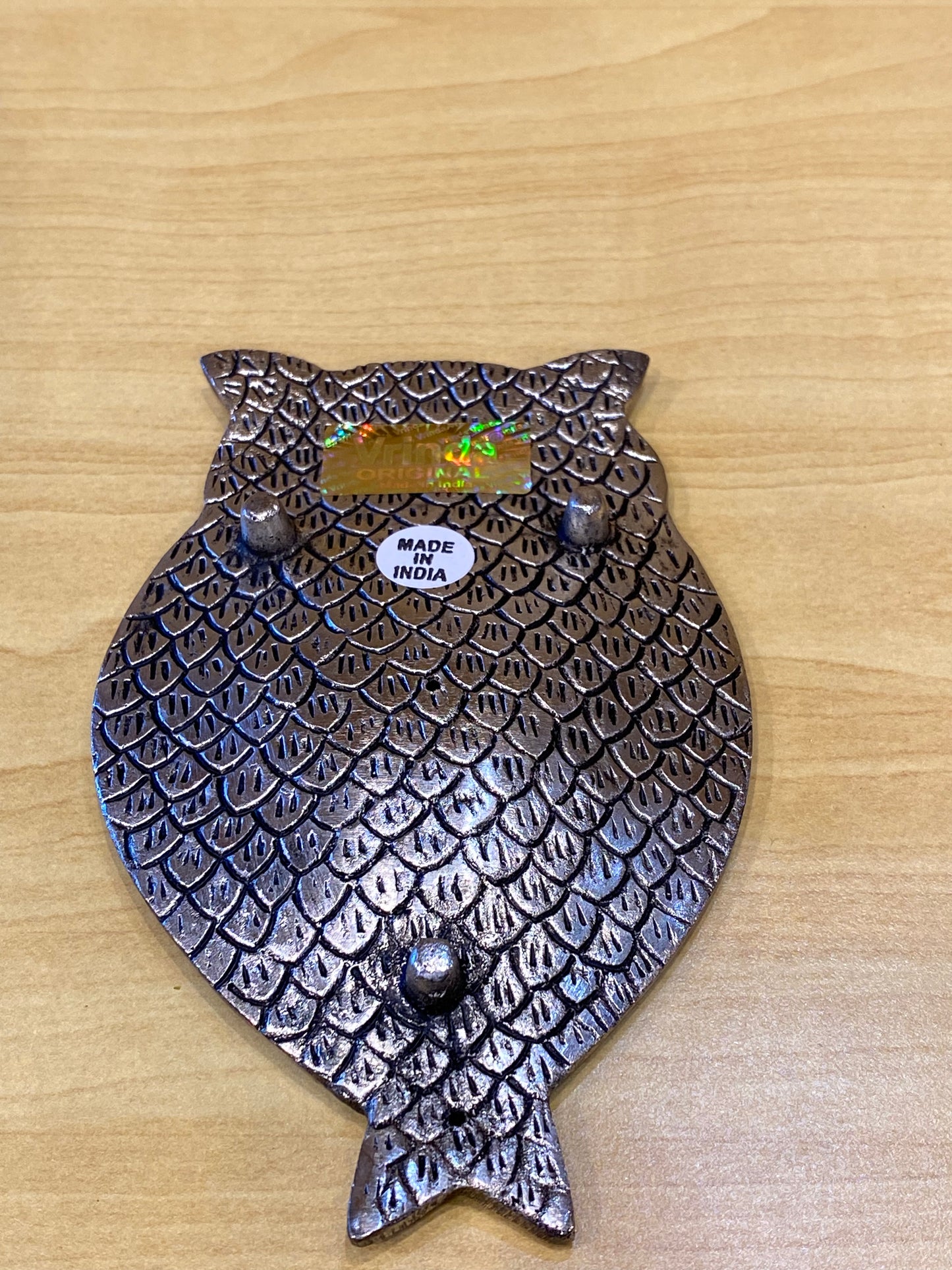 Silver Owl Aluminum Incense Burner