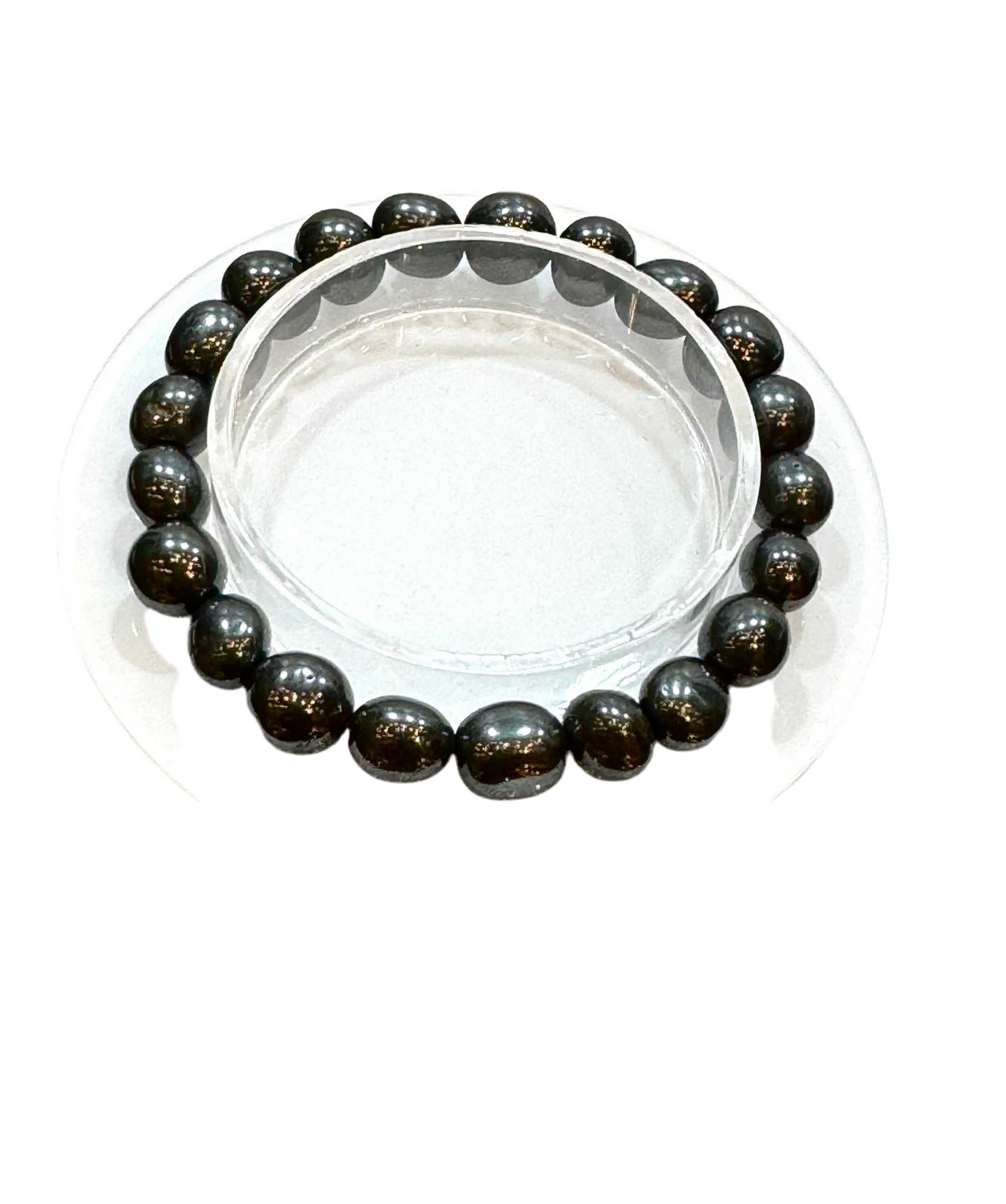 Hematite Nugget String Bracelet 8mm