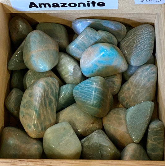 Amazonite Dark Tumbled Stone 1pc