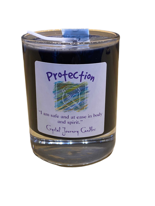 Crystal Journey Filled Glass Votives Protection