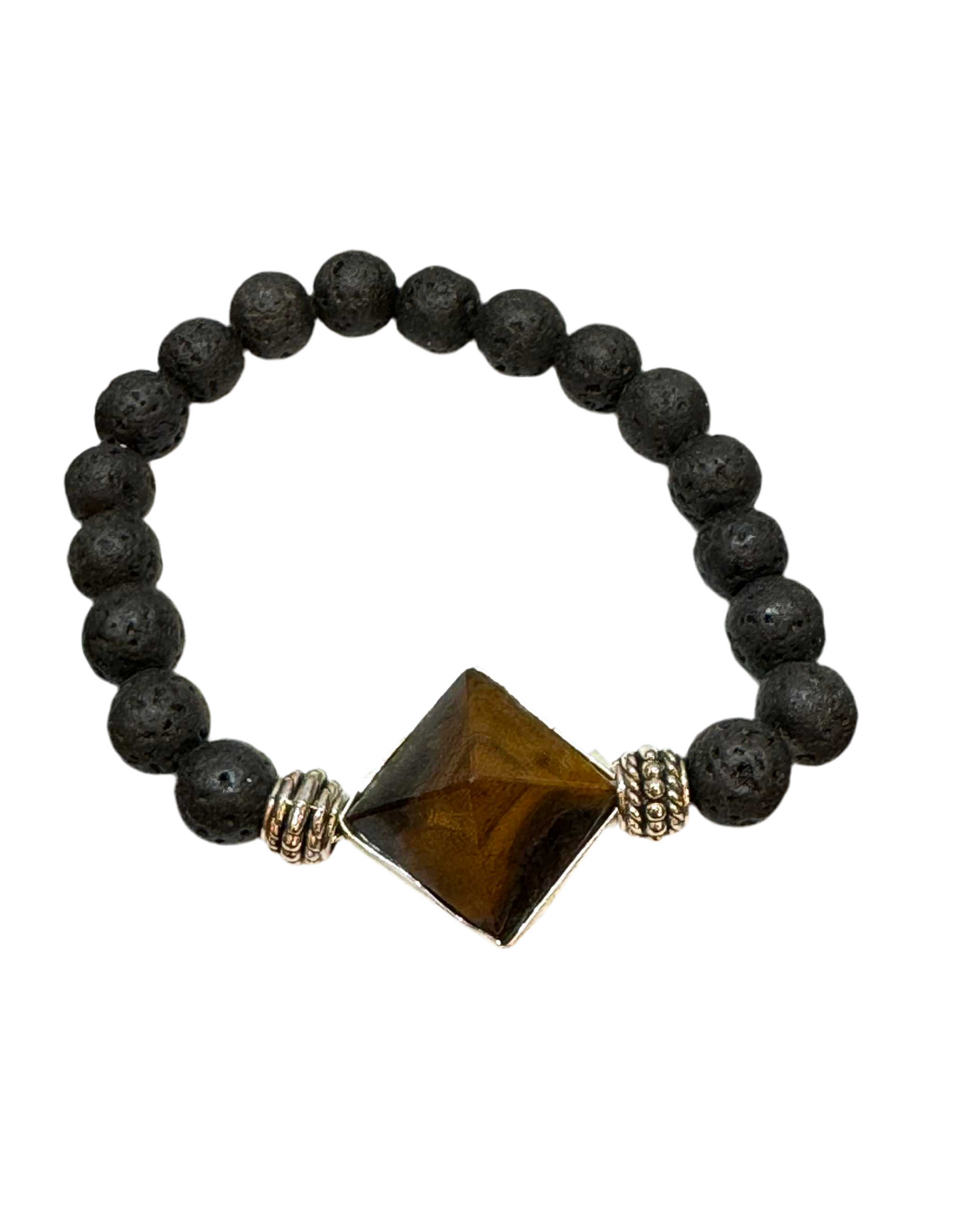 Lava Rock Gemstone Bracelet