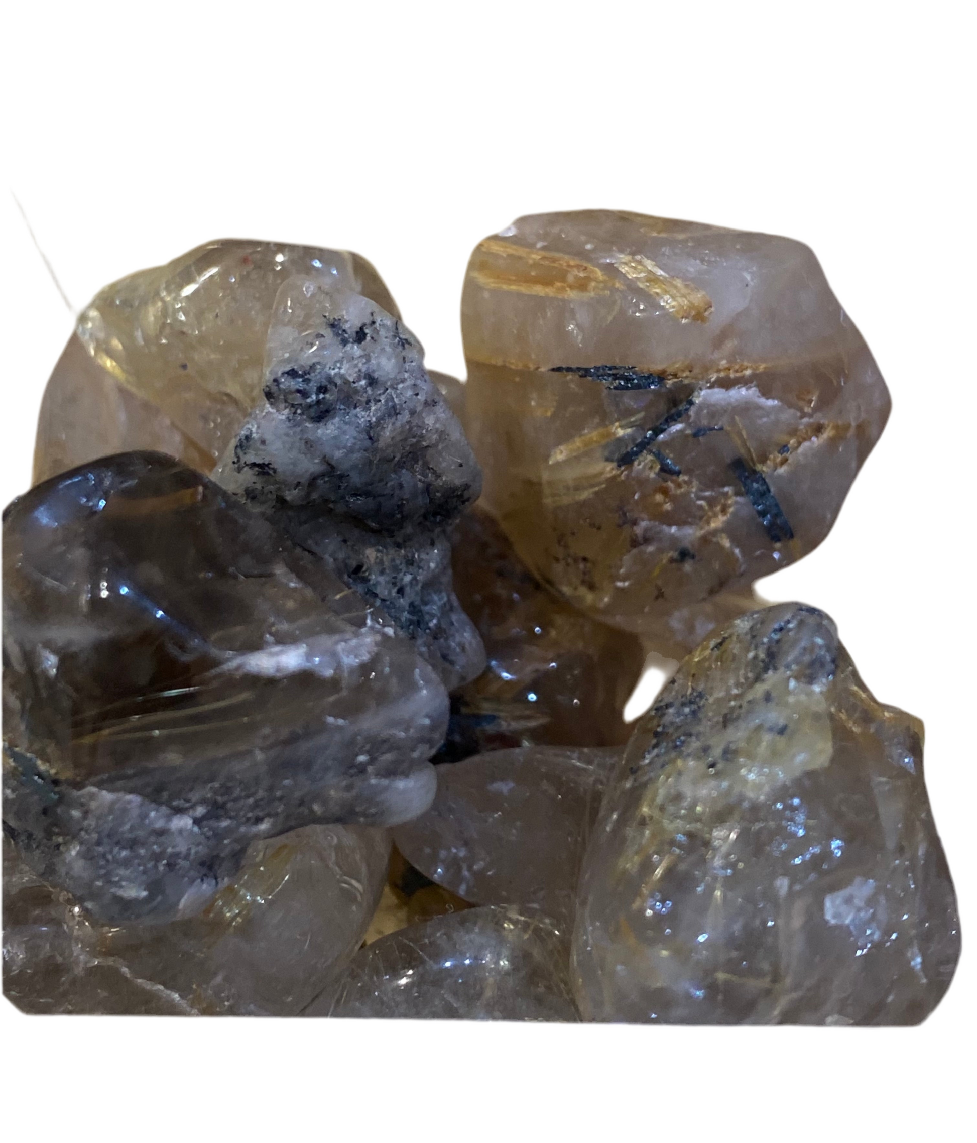 Rutilated Quartz Tumbled