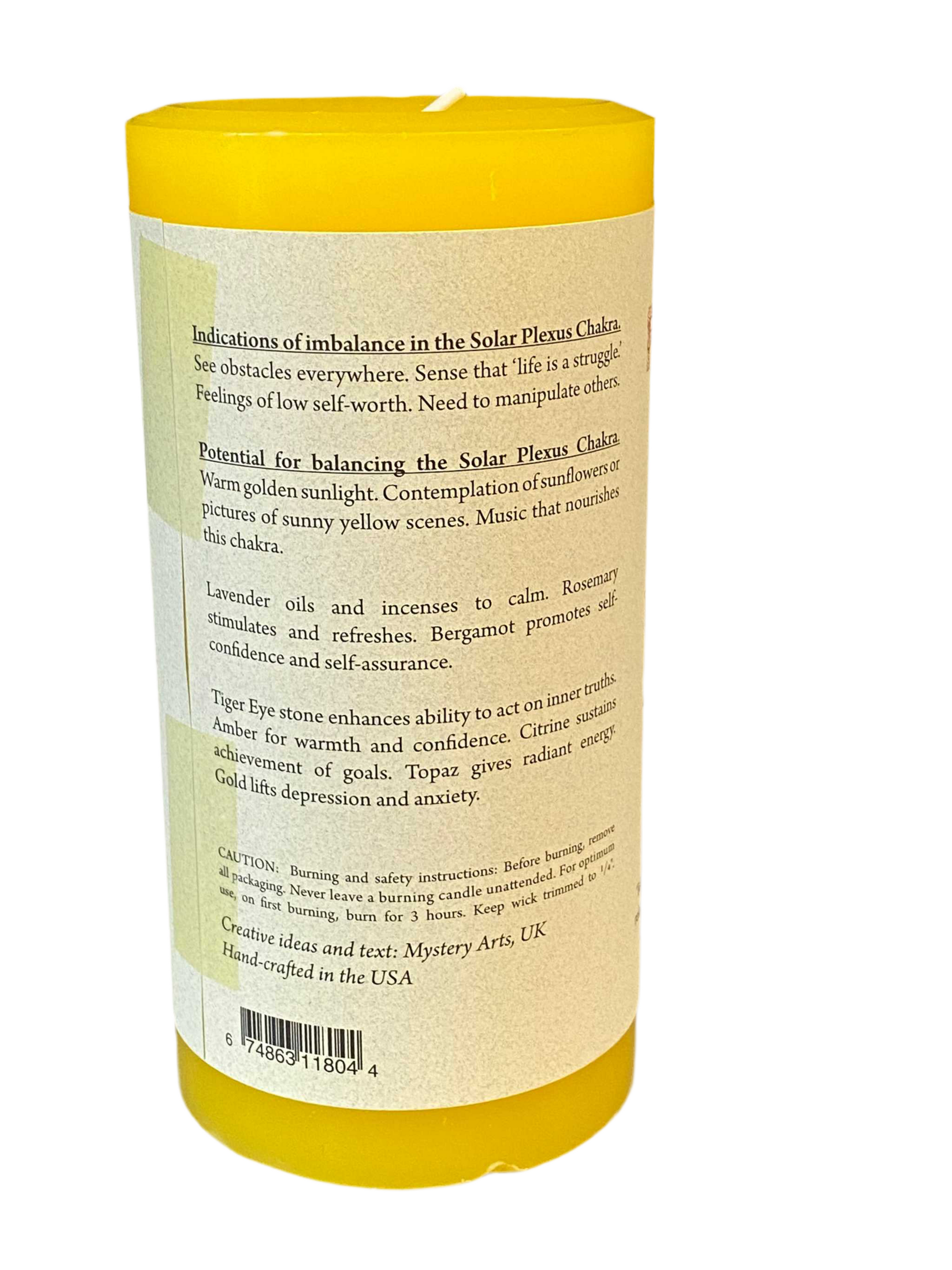Crystal Journey Solar Plexus Candle