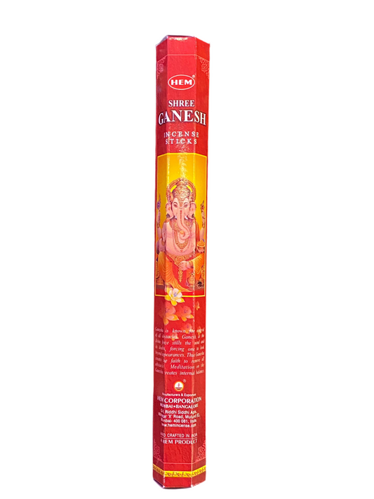 HEM Shree Ganesh Incense Sticks packaging with Lord Ganesha image.
